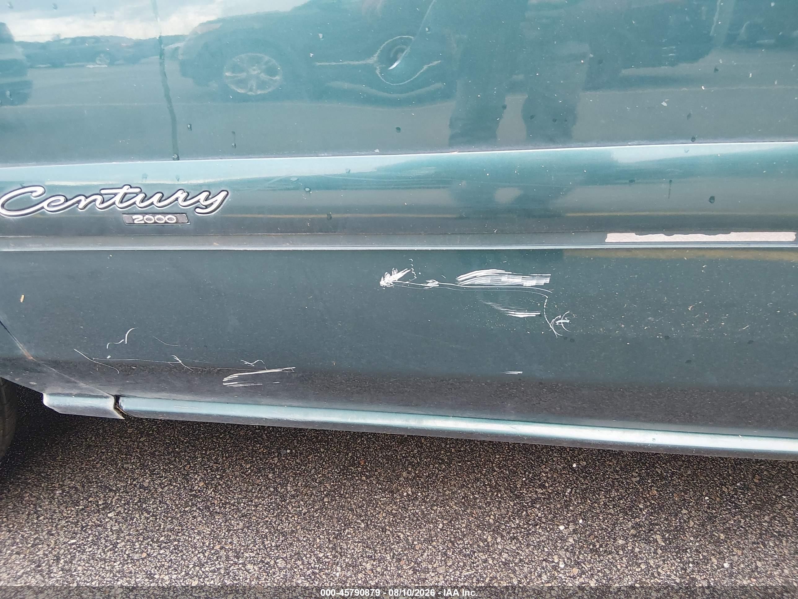 2000 Buick Century Custom Green vin: 2G4WS52J7Y1177227