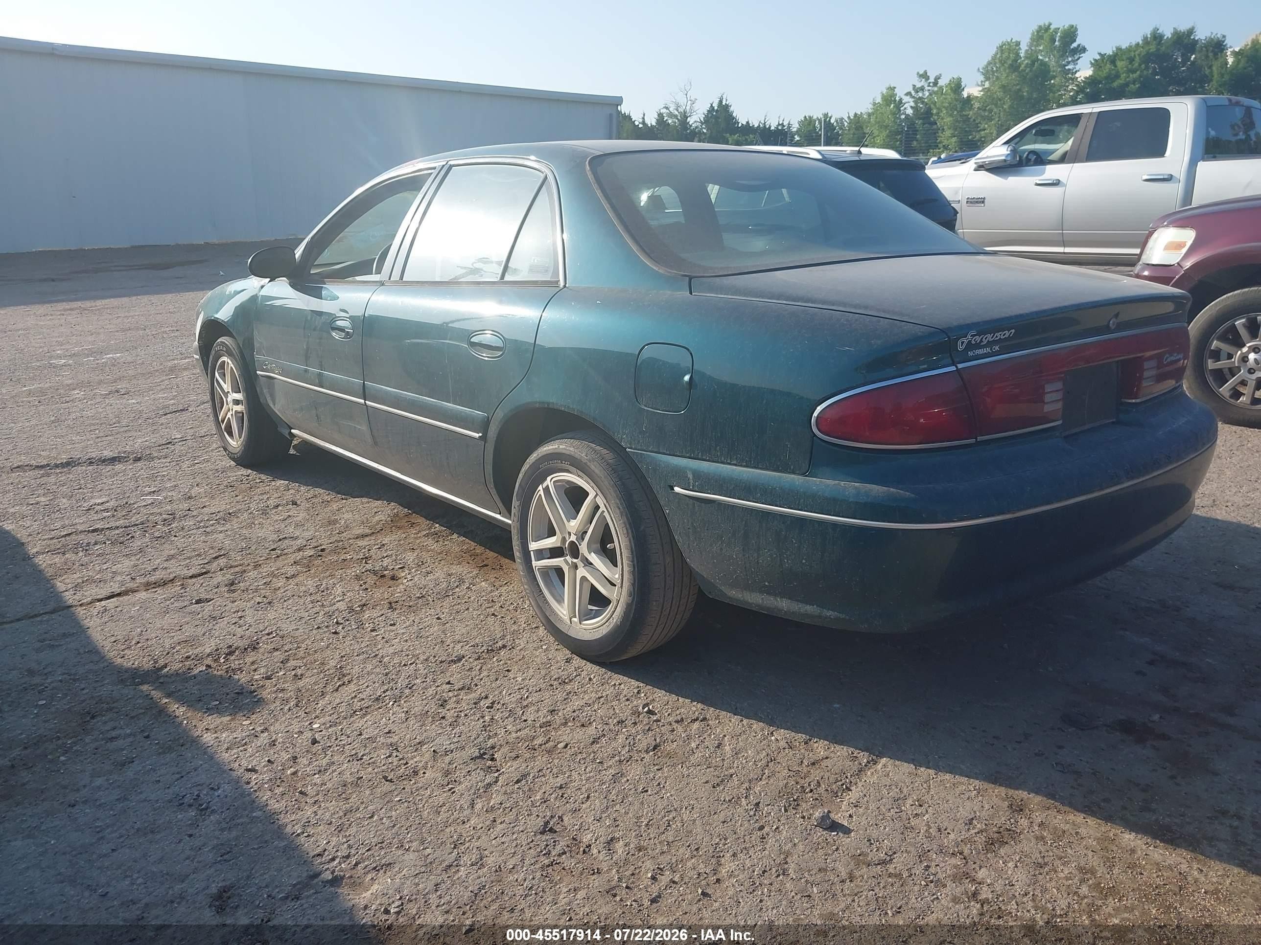 2000 Buick Century Custom Green vin: 2G4WS52J7Y1190589