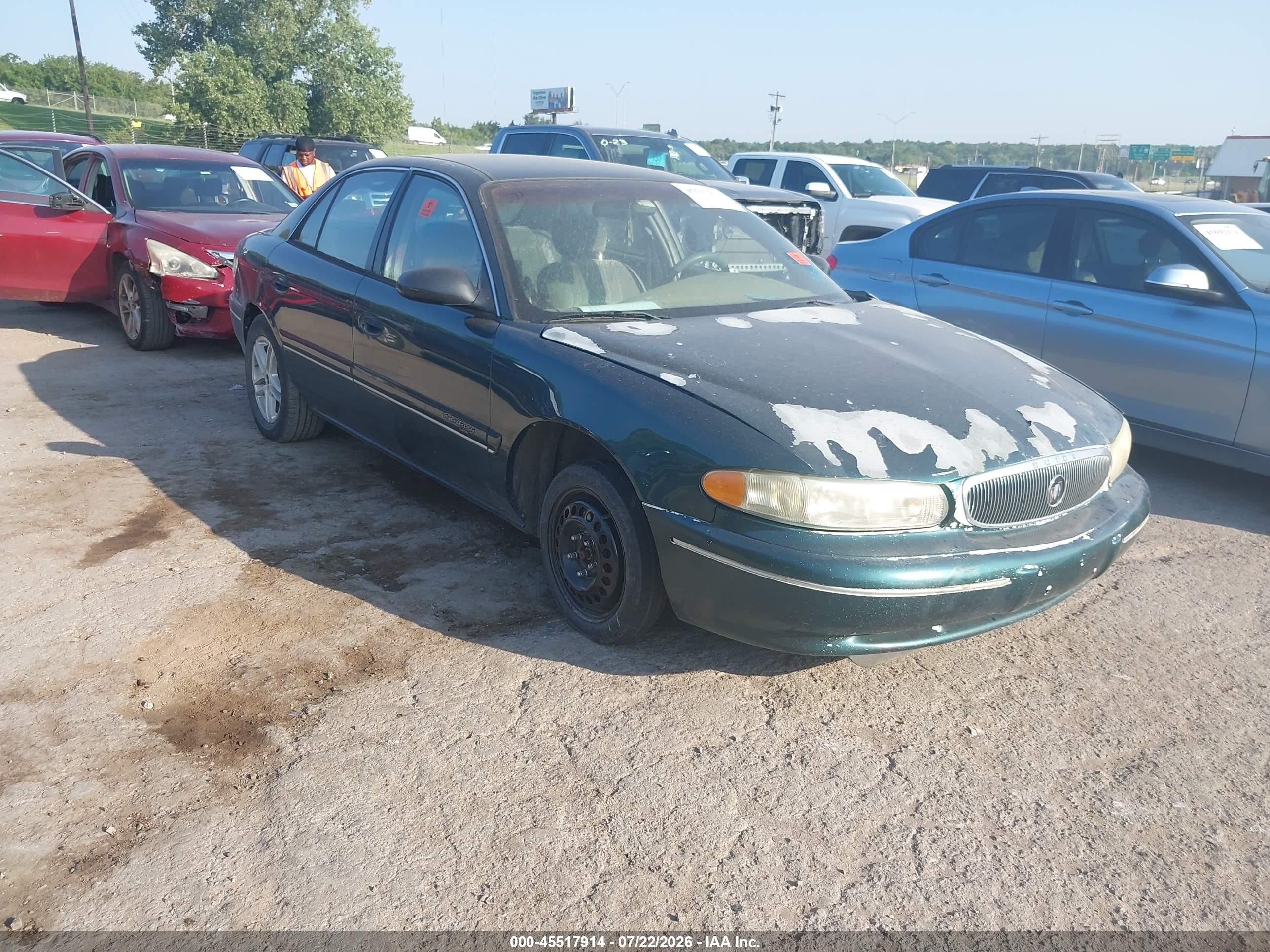 2000 Buick Century Custom Green vin: 2G4WS52J7Y1190589