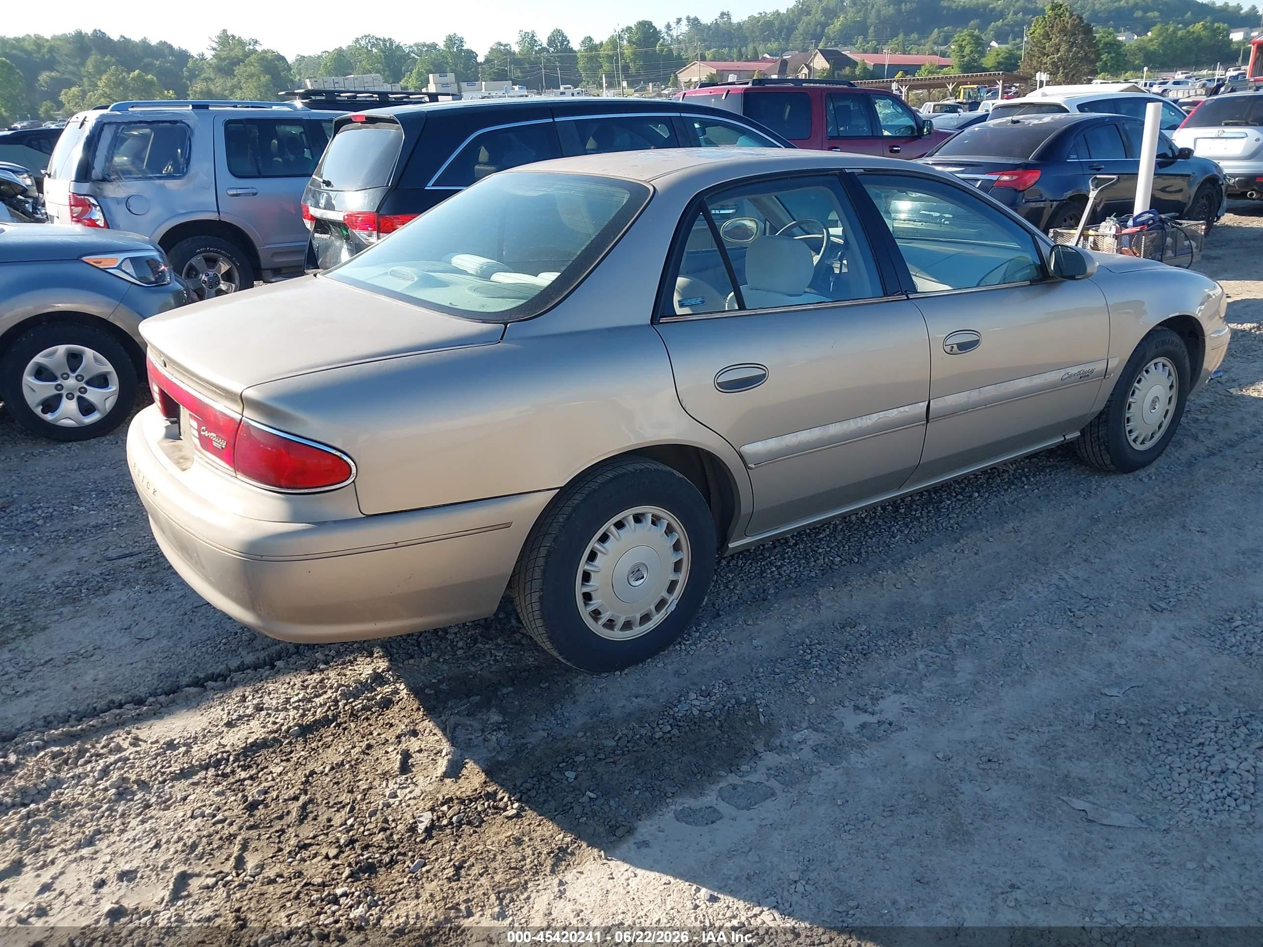 2000 Buick Century Custom Beige vin: 2G4WS52J7Y1292460