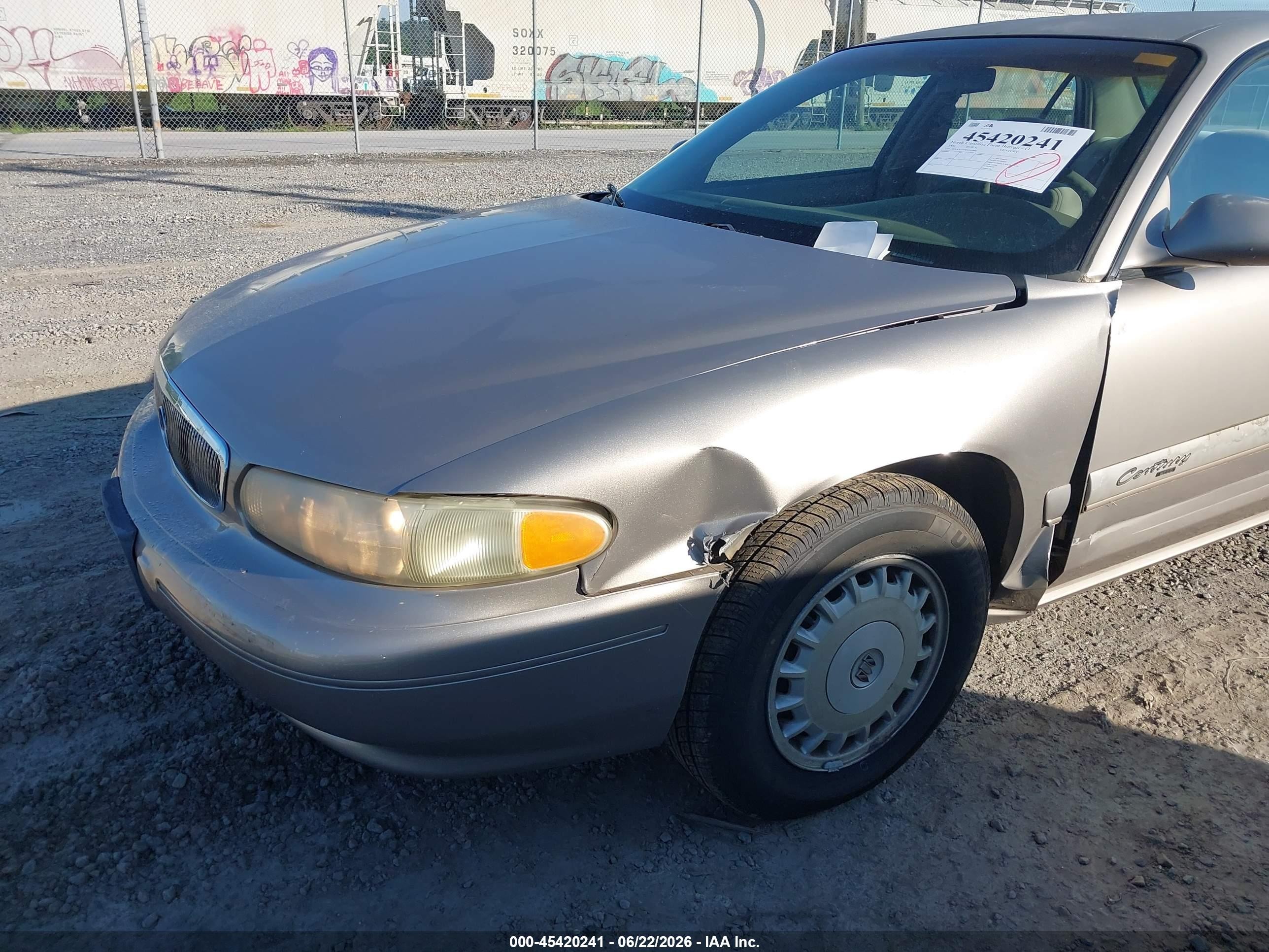 2000 Buick Century Custom Beige vin: 2G4WS52J7Y1292460
