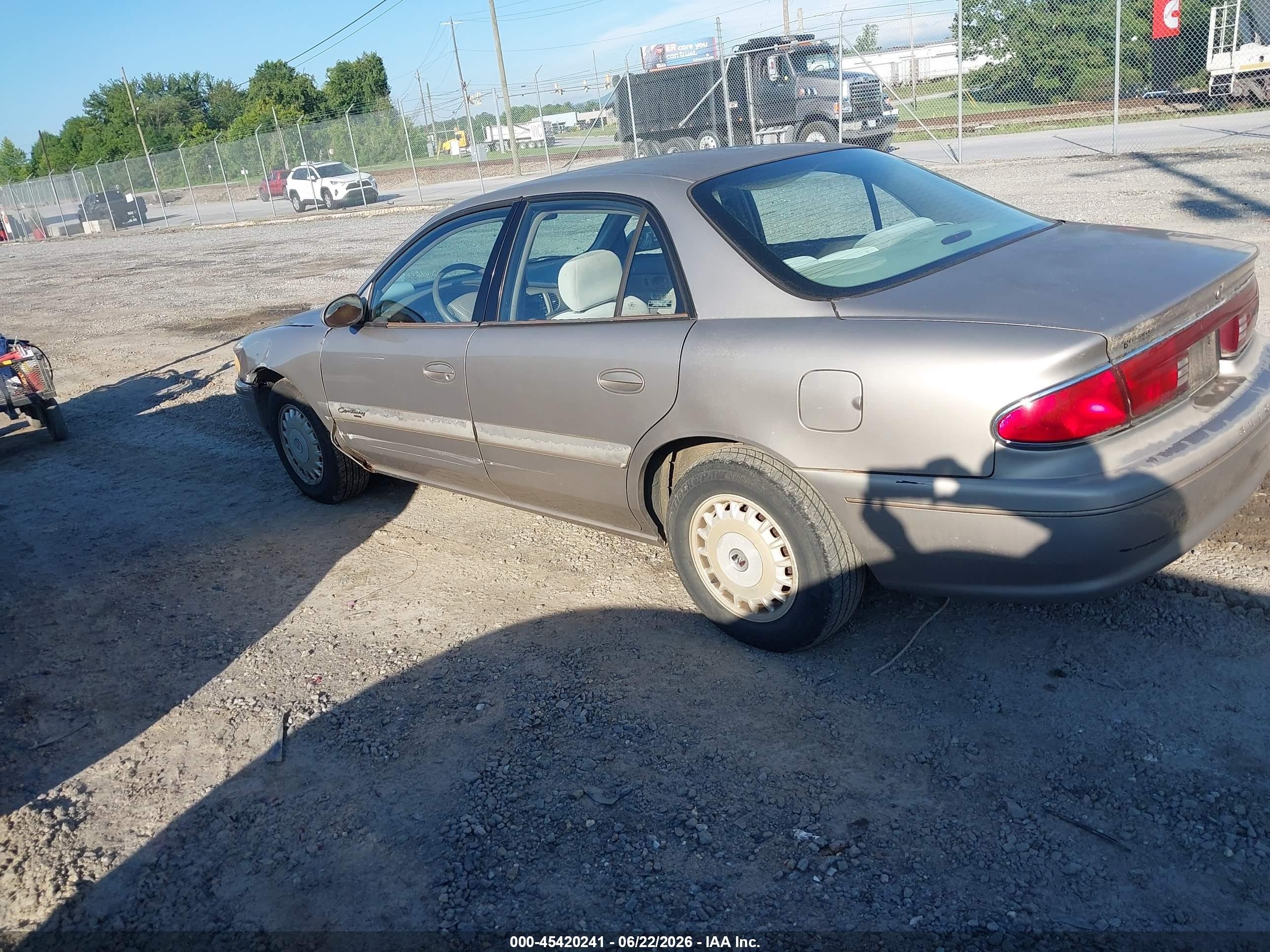 2000 Buick Century Custom Beige vin: 2G4WS52J7Y1292460