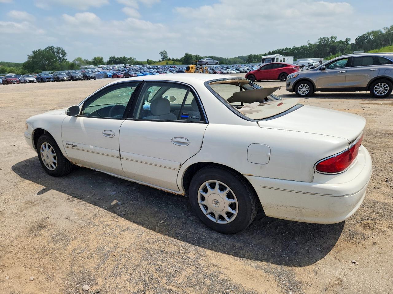 2001 Buick Century Custom White vin: 2G4WS52J811193717