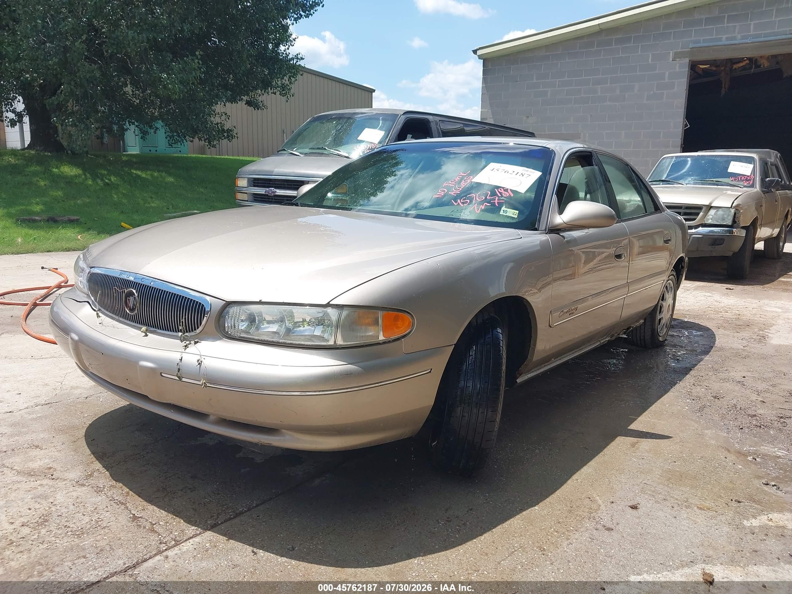 2001 Buick Century Custom Silver vin: 2G4WS52J811197184