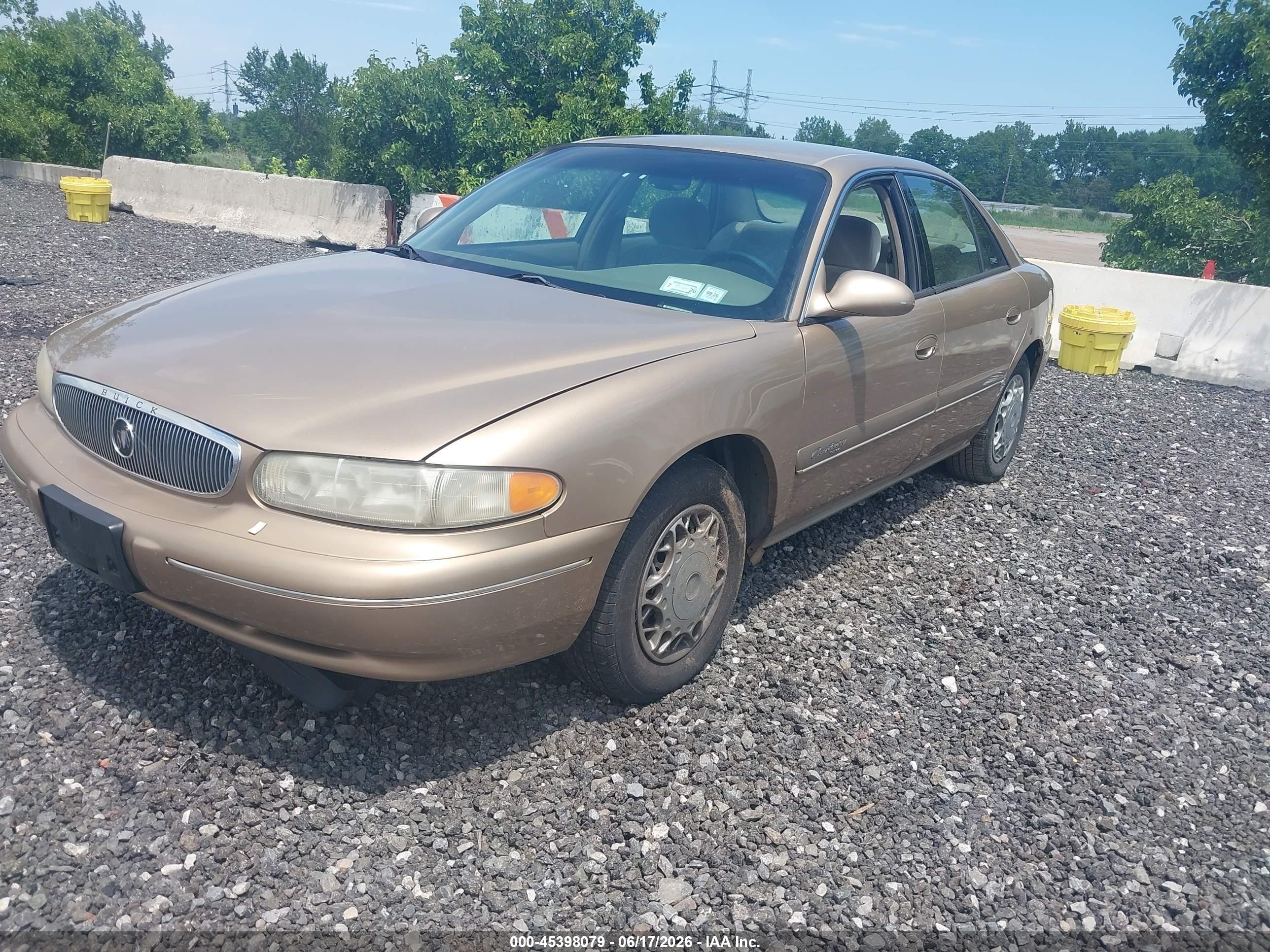 2001 Buick Century Custom Dark Brown vin: 2G4WS52J811276483