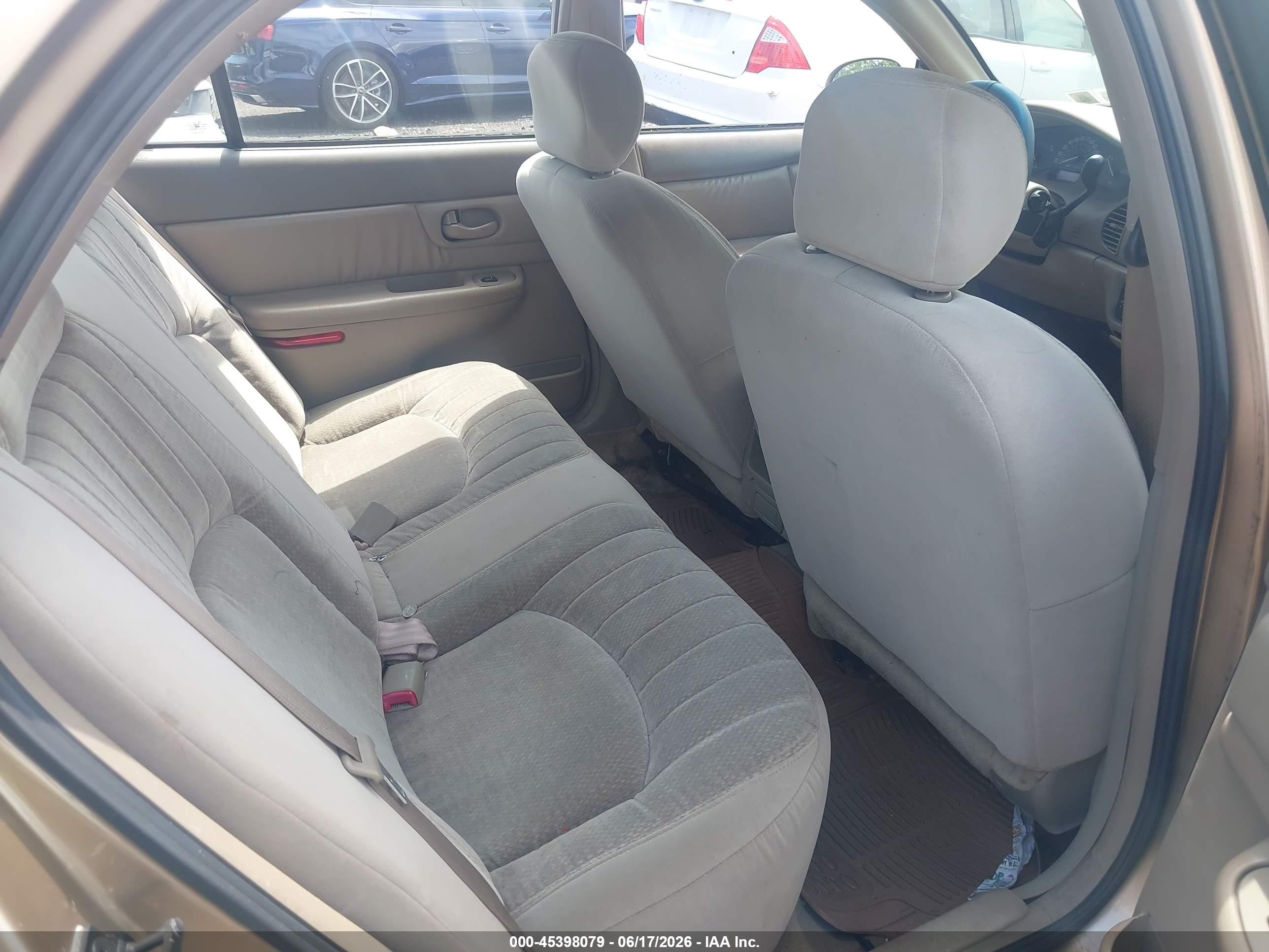 2001 Buick Century Custom Dark Brown vin: 2G4WS52J811276483