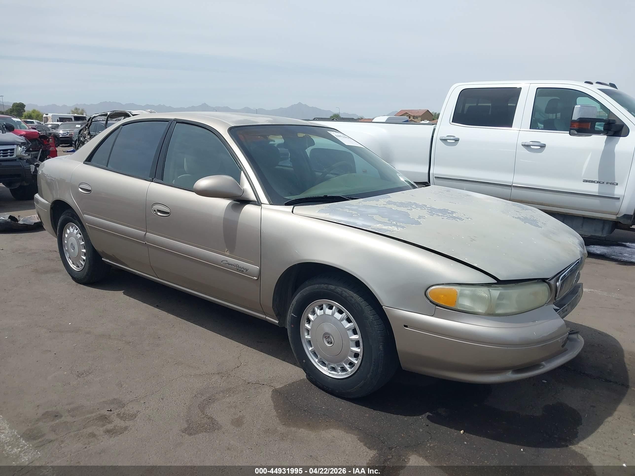 2001 Buick Century Custom Gold vin: 2G4WS52J811324256