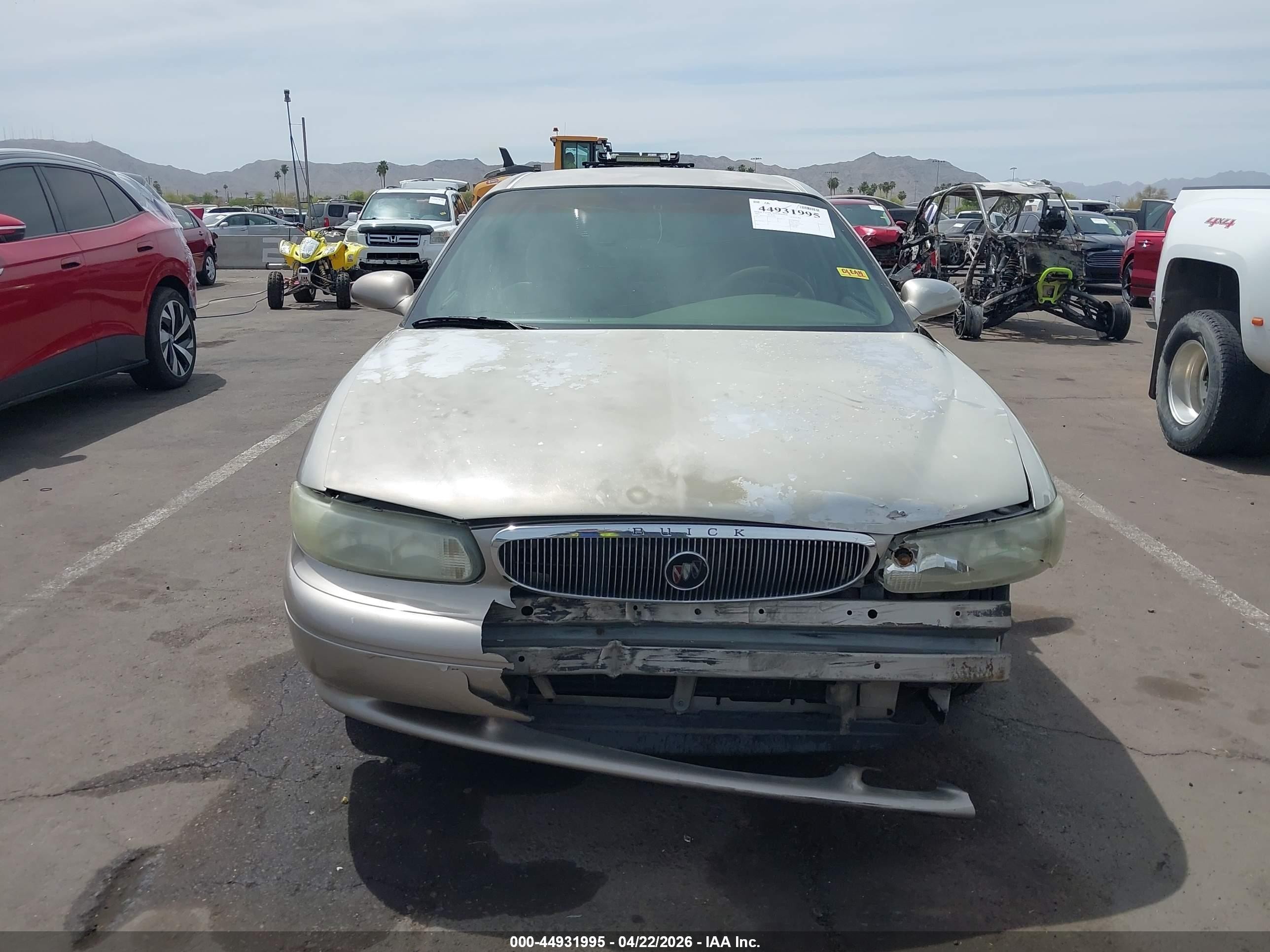 2001 Buick Century Custom Gold vin: 2G4WS52J811324256