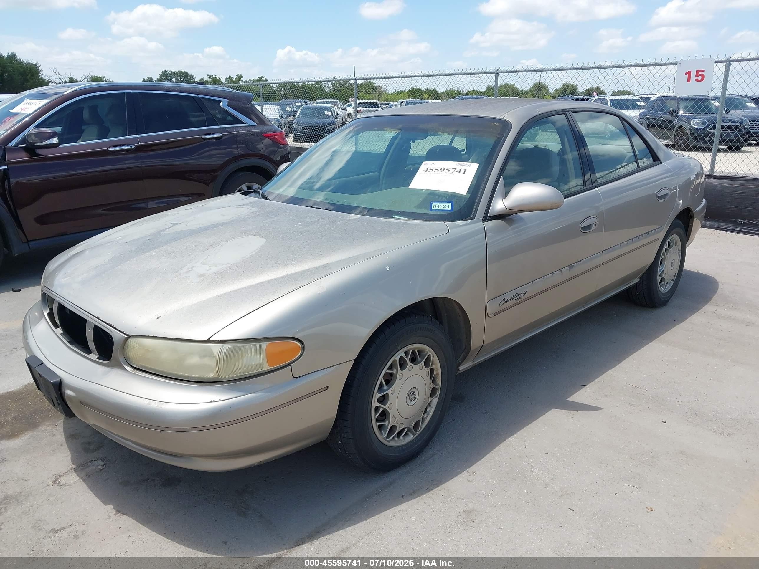 2002 Buick Century Custom Gold vin: 2G4WS52J821185148