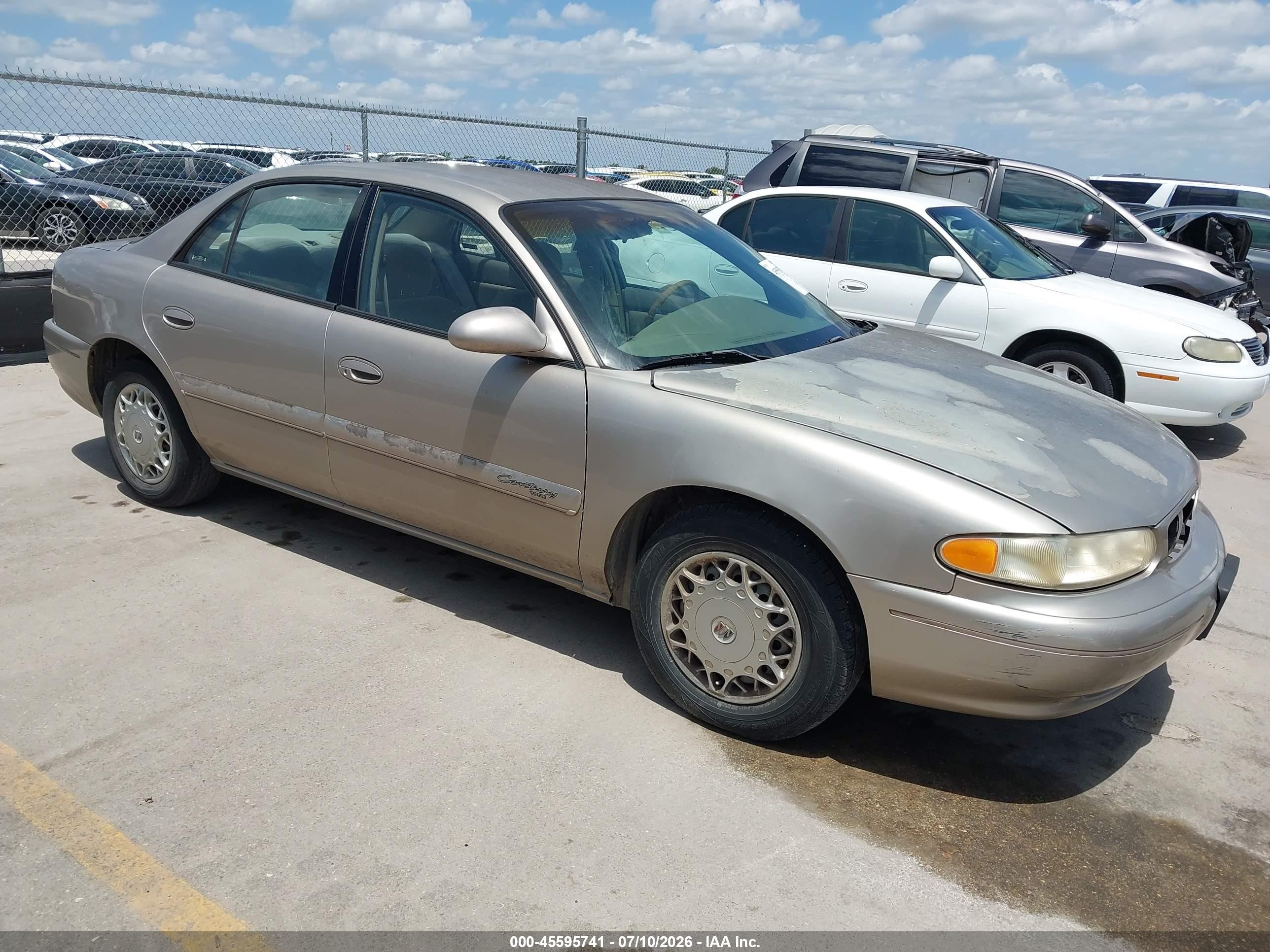 2002 Buick Century Custom Gold vin: 2G4WS52J821185148