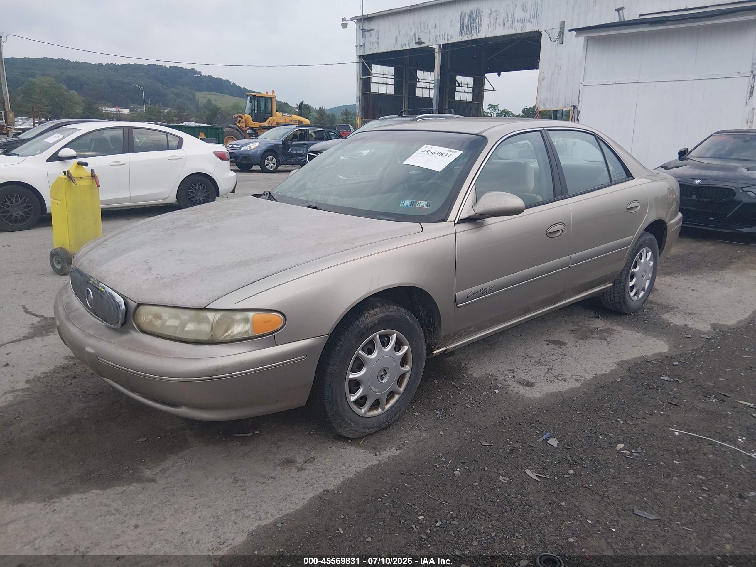 2002 Buick Century Custom Gold vin: 2G4WS52J821225857