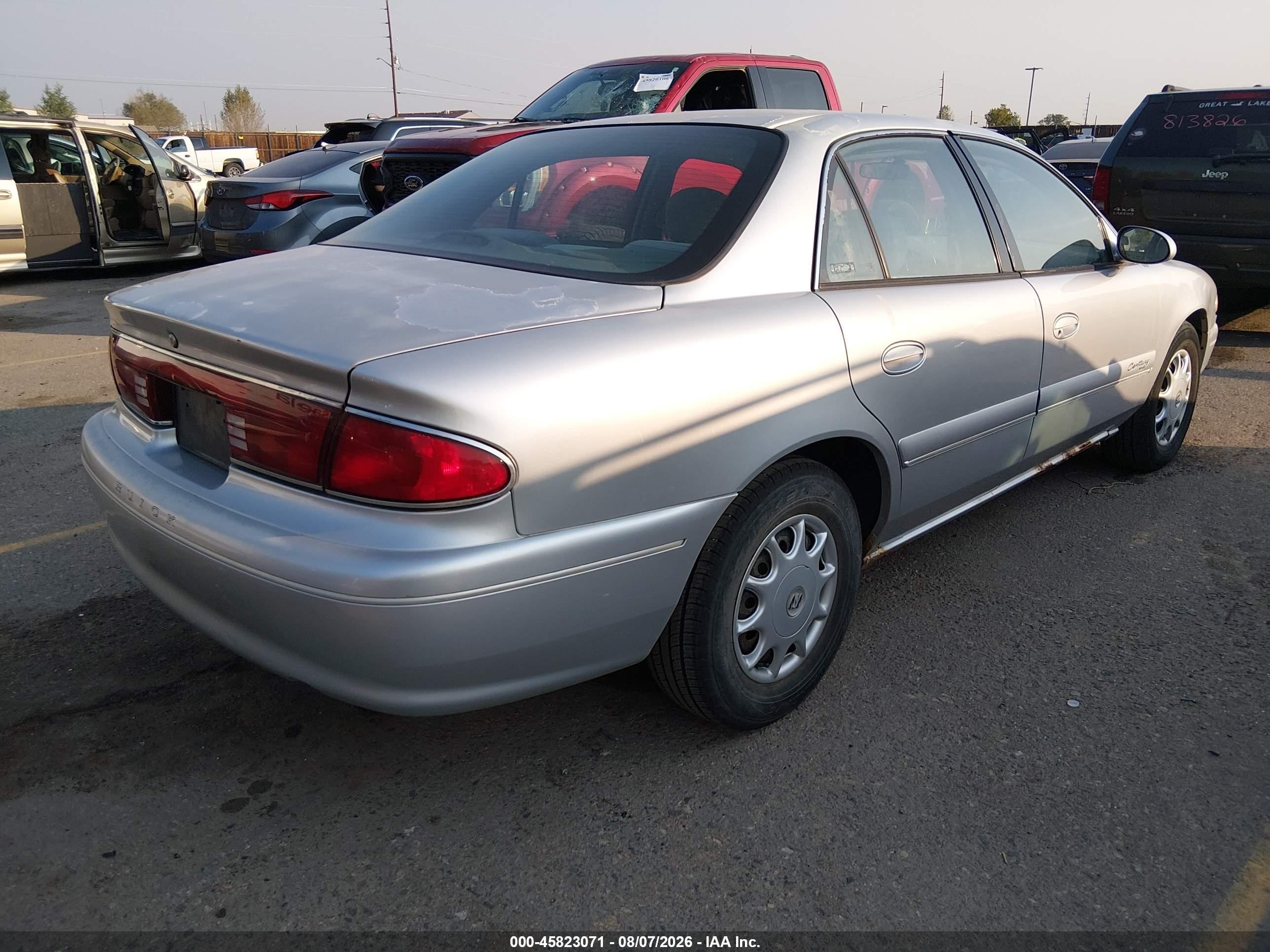 2002 Buick Century Custom Silver vin: 2G4WS52J821244103
