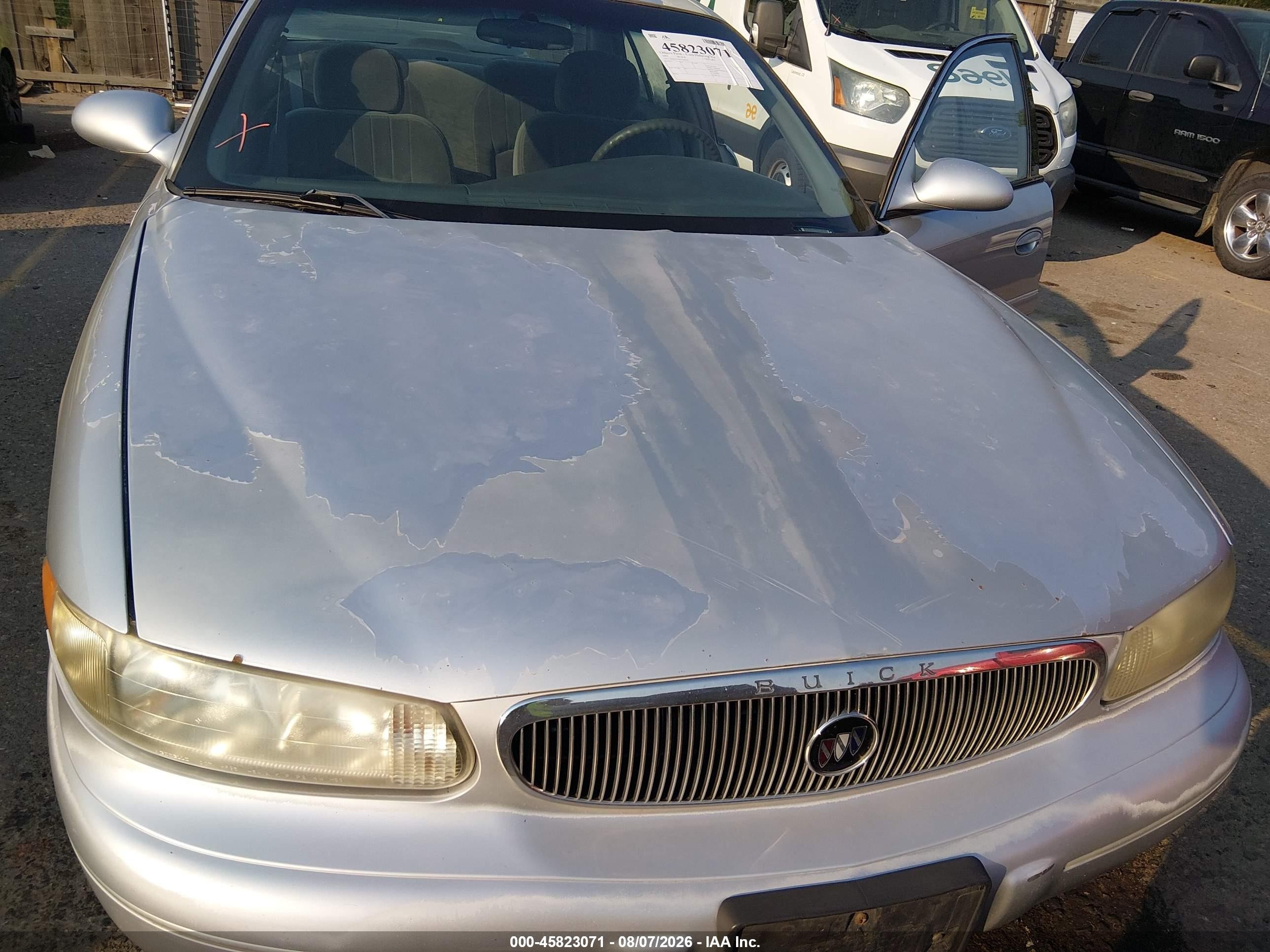 2002 Buick Century Custom Silver vin: 2G4WS52J821244103