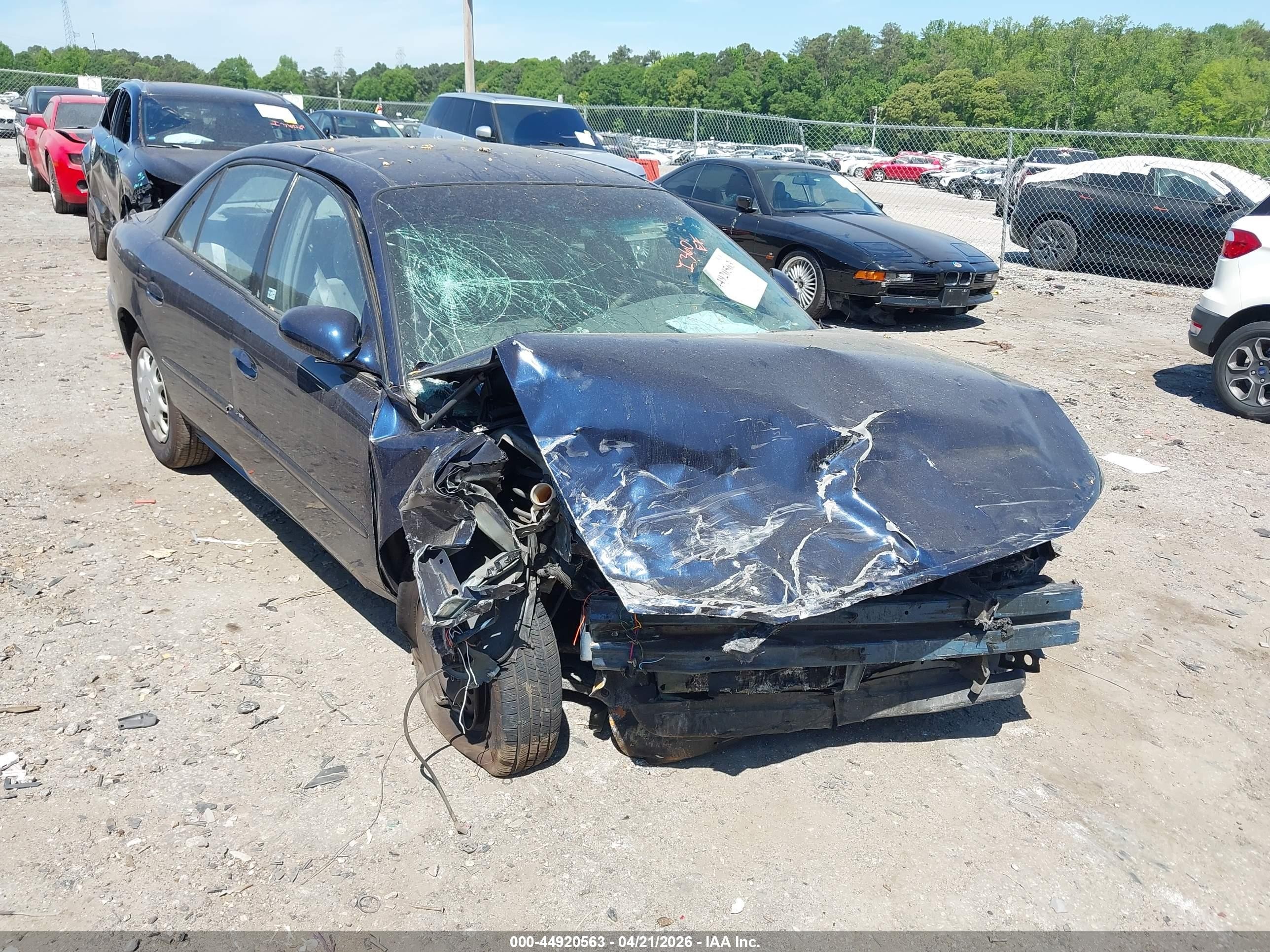 2003 Buick Century Custom Dark Blue vin: 2G4WS52J831136307