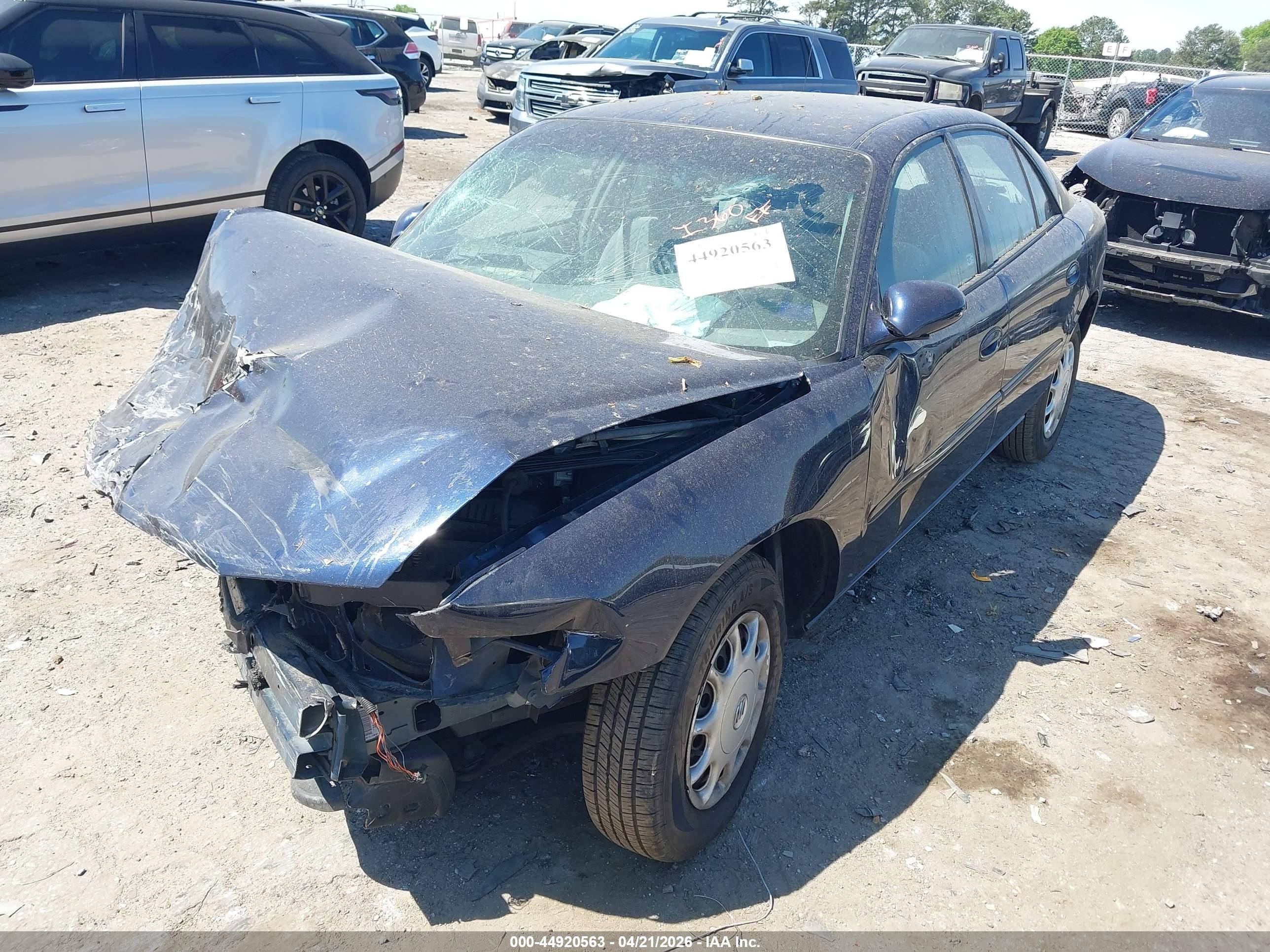 2003 Buick Century Custom Dark Blue vin: 2G4WS52J831136307