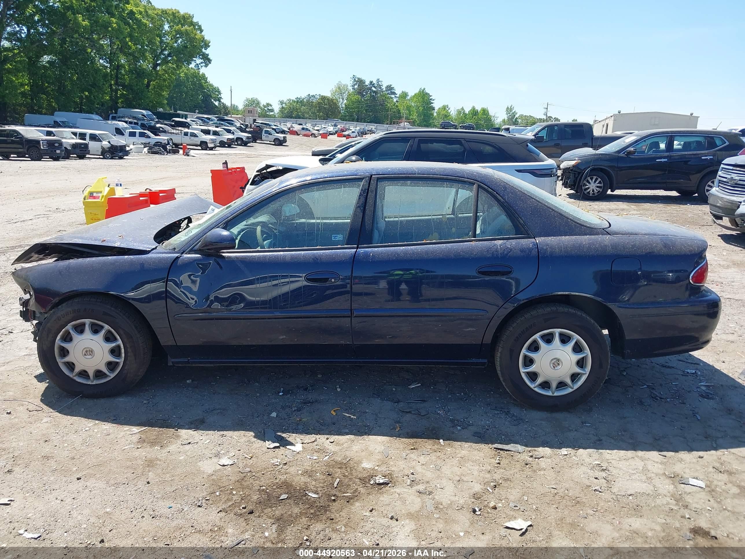 2003 Buick Century Custom Dark Blue vin: 2G4WS52J831136307