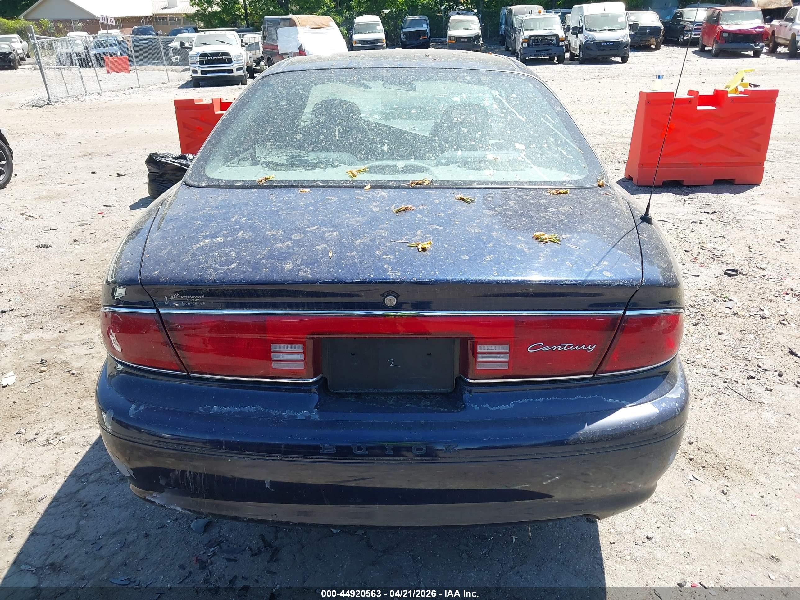 2003 Buick Century Custom Dark Blue vin: 2G4WS52J831136307