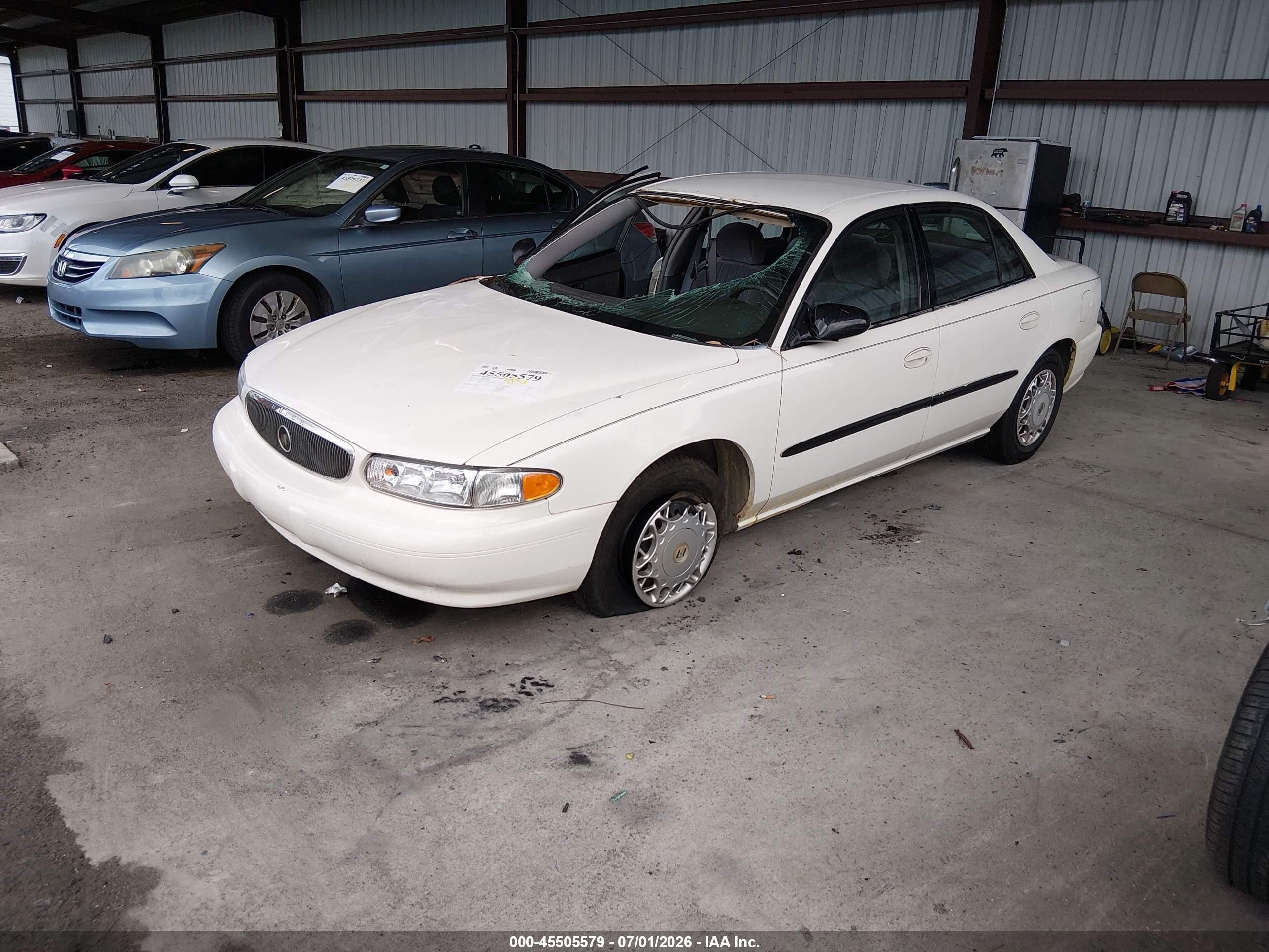 2003 Buick Century Custom White vin: 2G4WS52J831263543