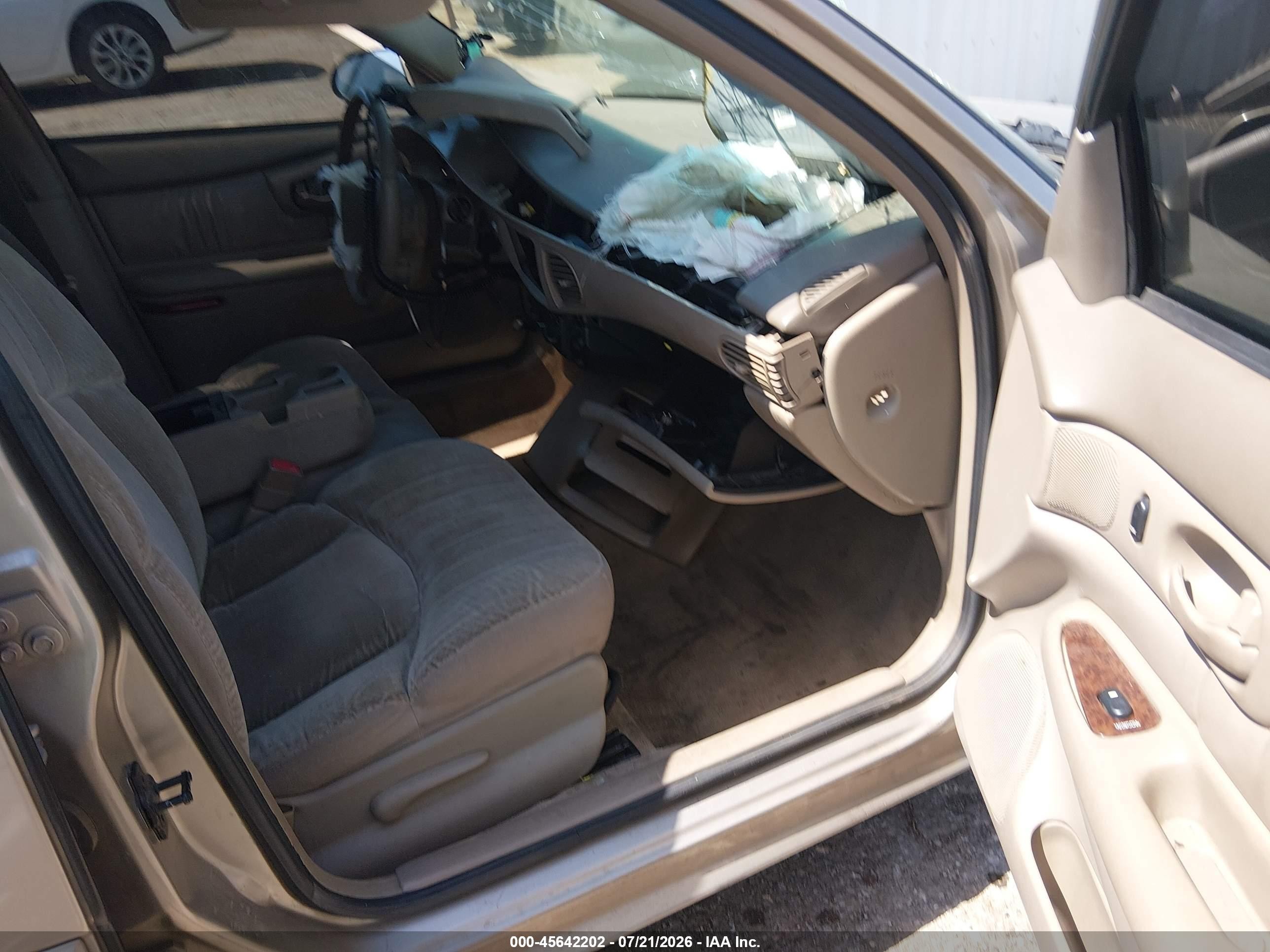 2003 Buick Century Custom Beige vin: 2G4WS52J831275062