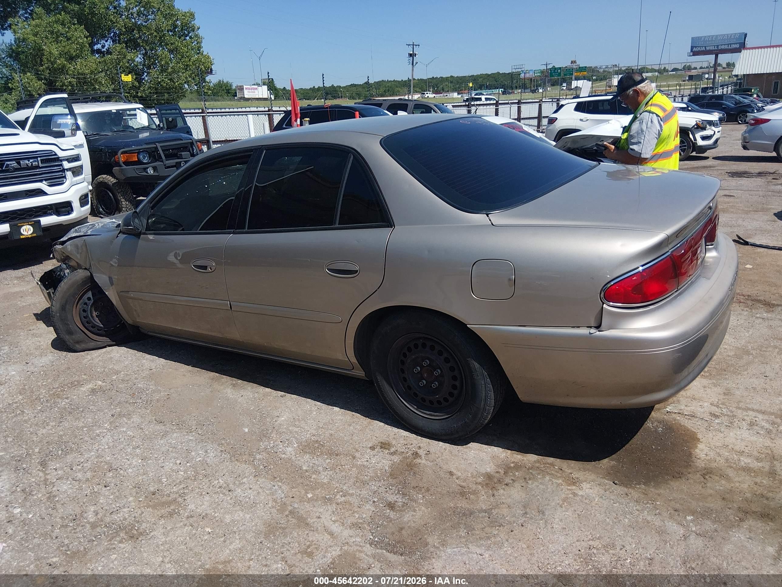 2003 Buick Century Custom Beige vin: 2G4WS52J831275062
