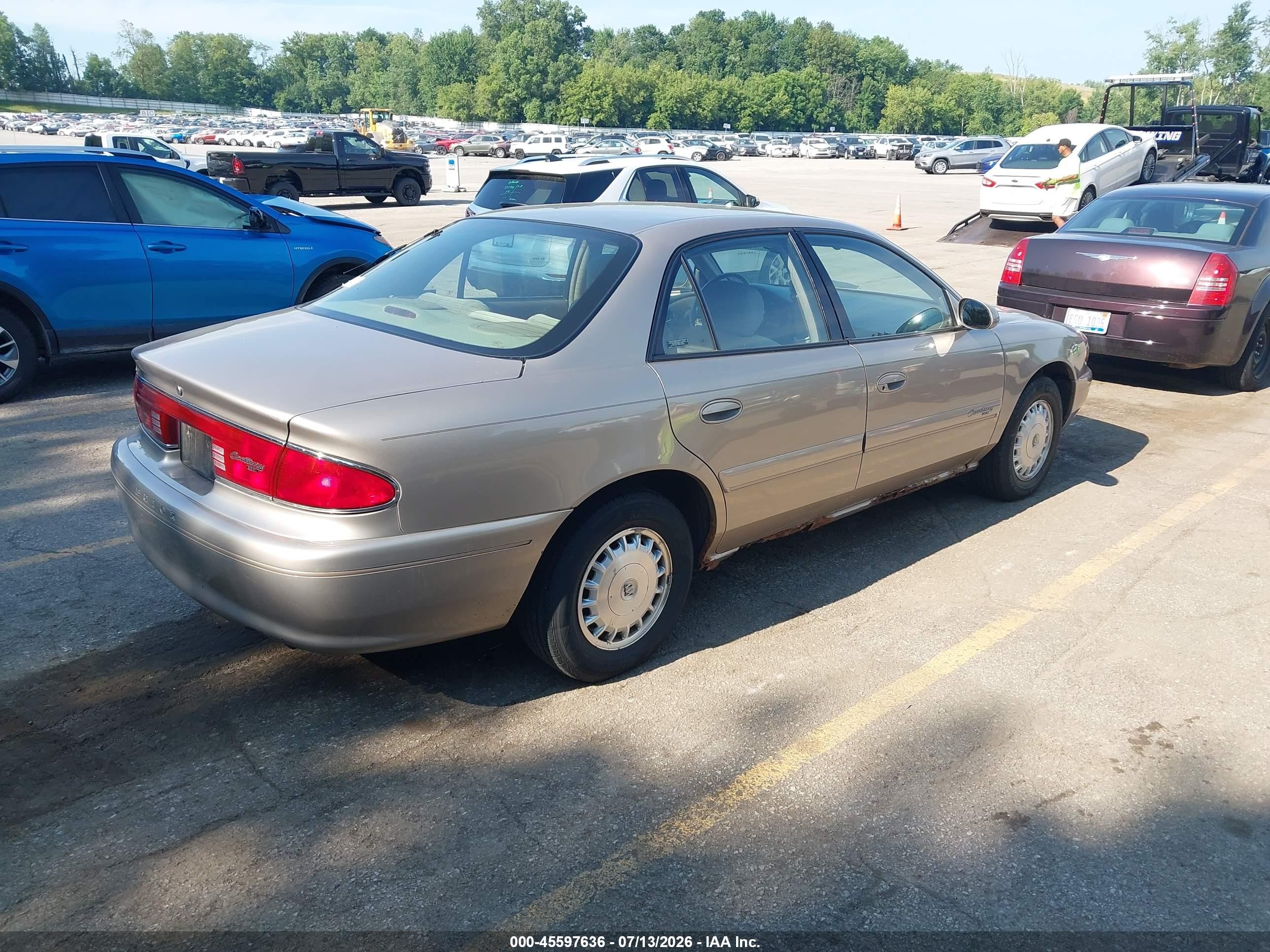 2001 Buick Century Custom Gold vin: 2G4WS52J911194519