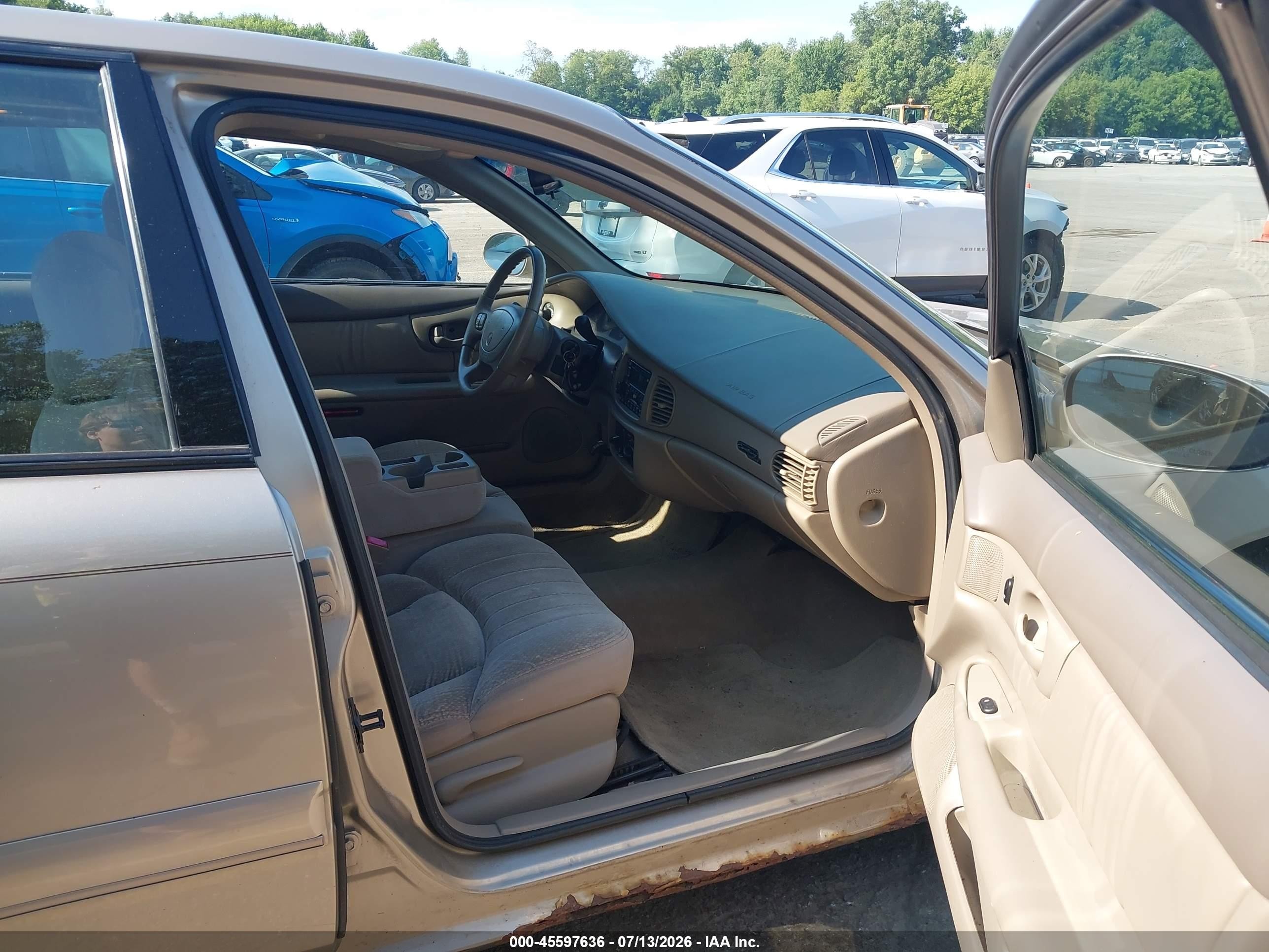 2001 Buick Century Custom Gold vin: 2G4WS52J911194519