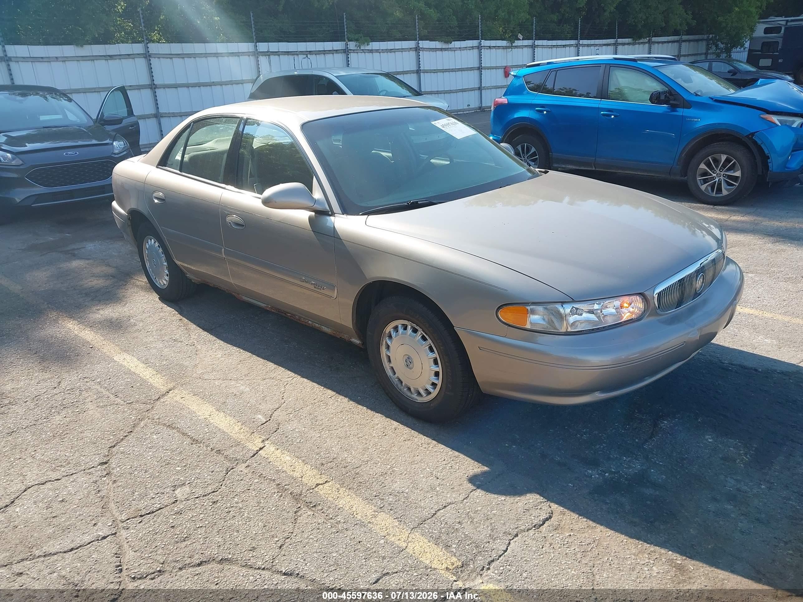 2001 Buick Century Custom Gold vin: 2G4WS52J911194519
