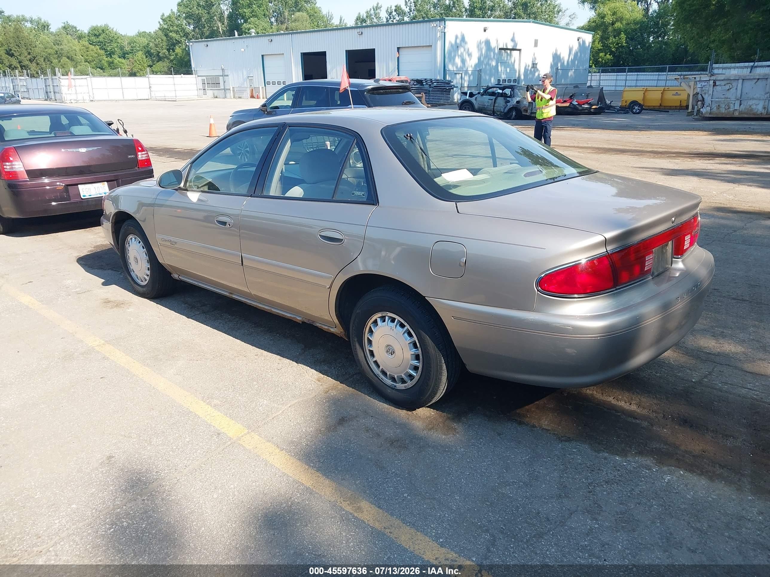 2001 Buick Century Custom Gold vin: 2G4WS52J911194519