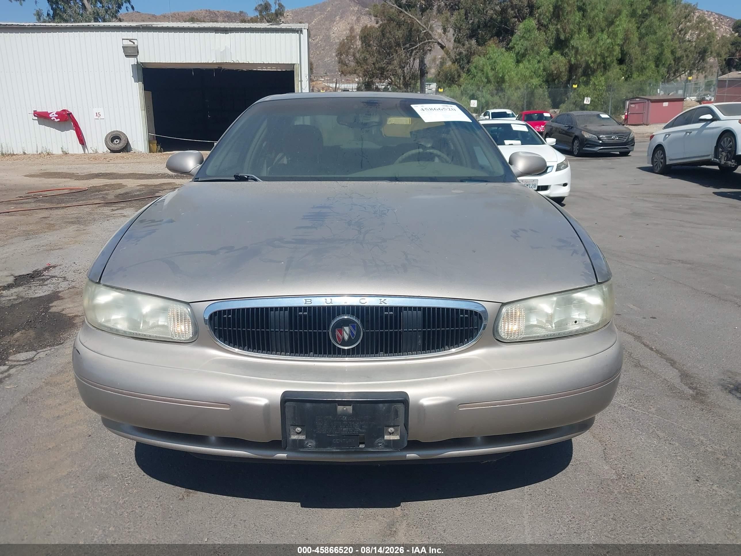 2001 Buick Century Custom Champagne vin: 2G4WS52J911211108
