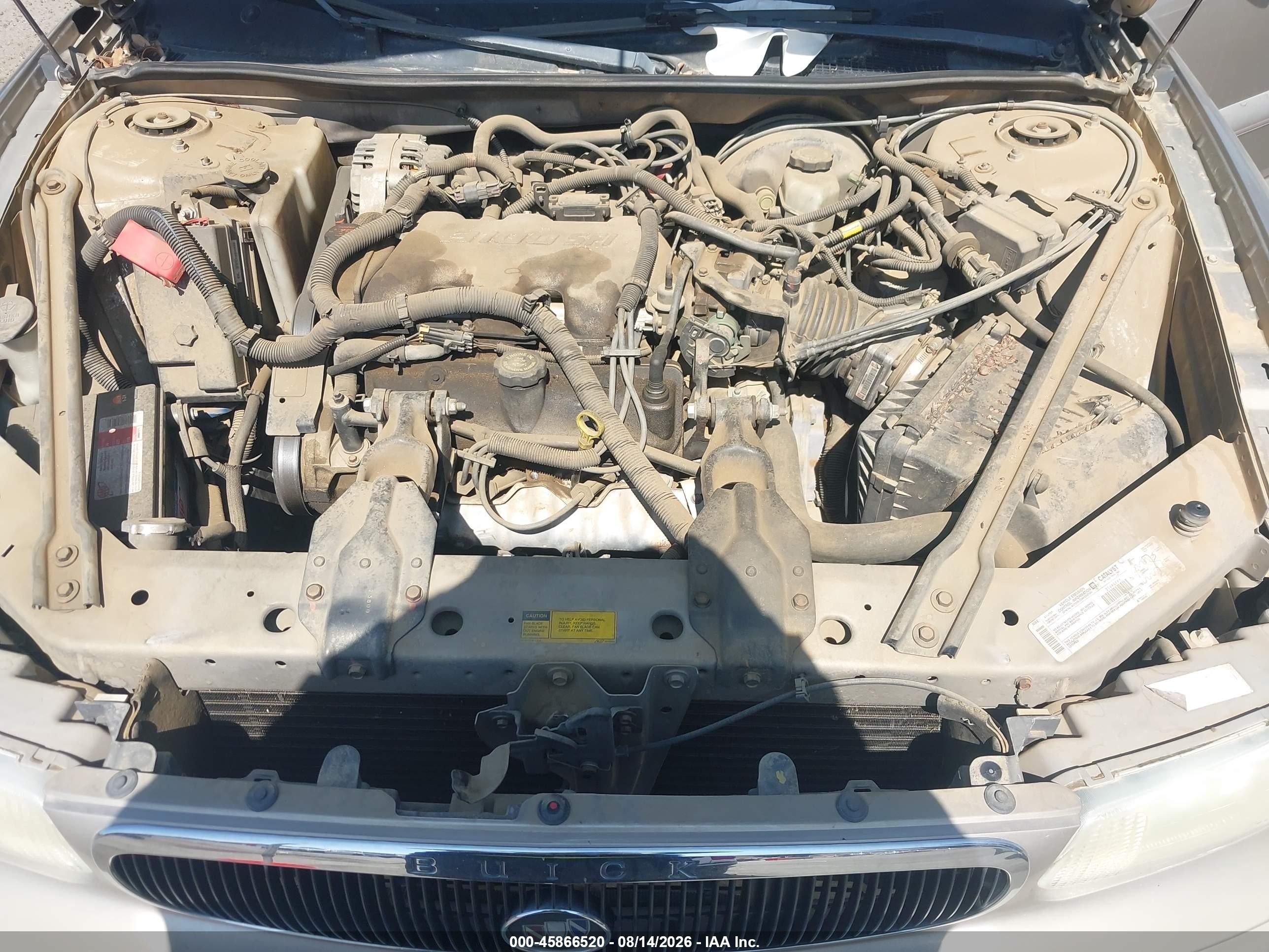 2001 Buick Century Custom Champagne vin: 2G4WS52J911211108