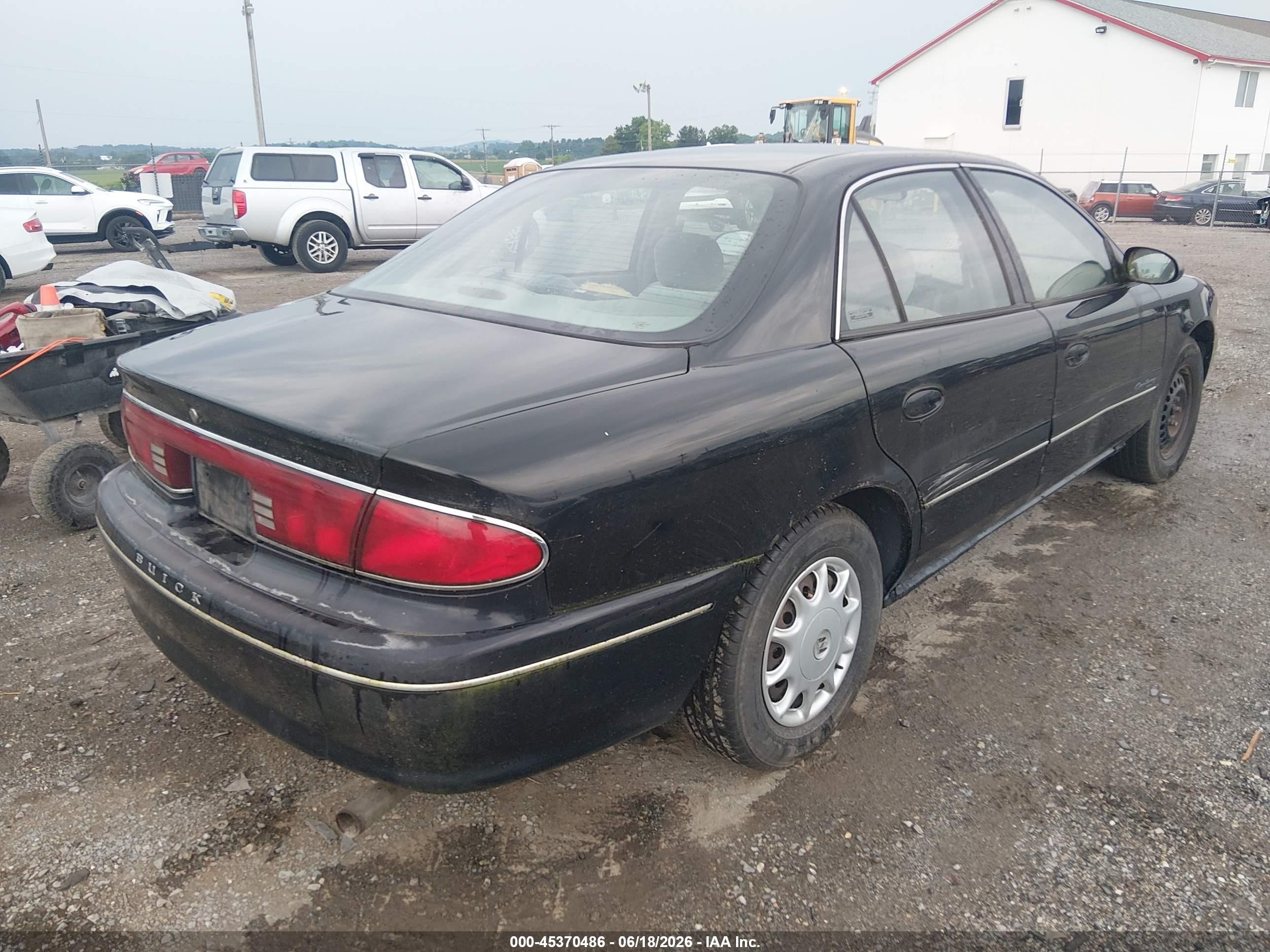2001 Buick Century Custom Black vin: 2G4WS52J911294247