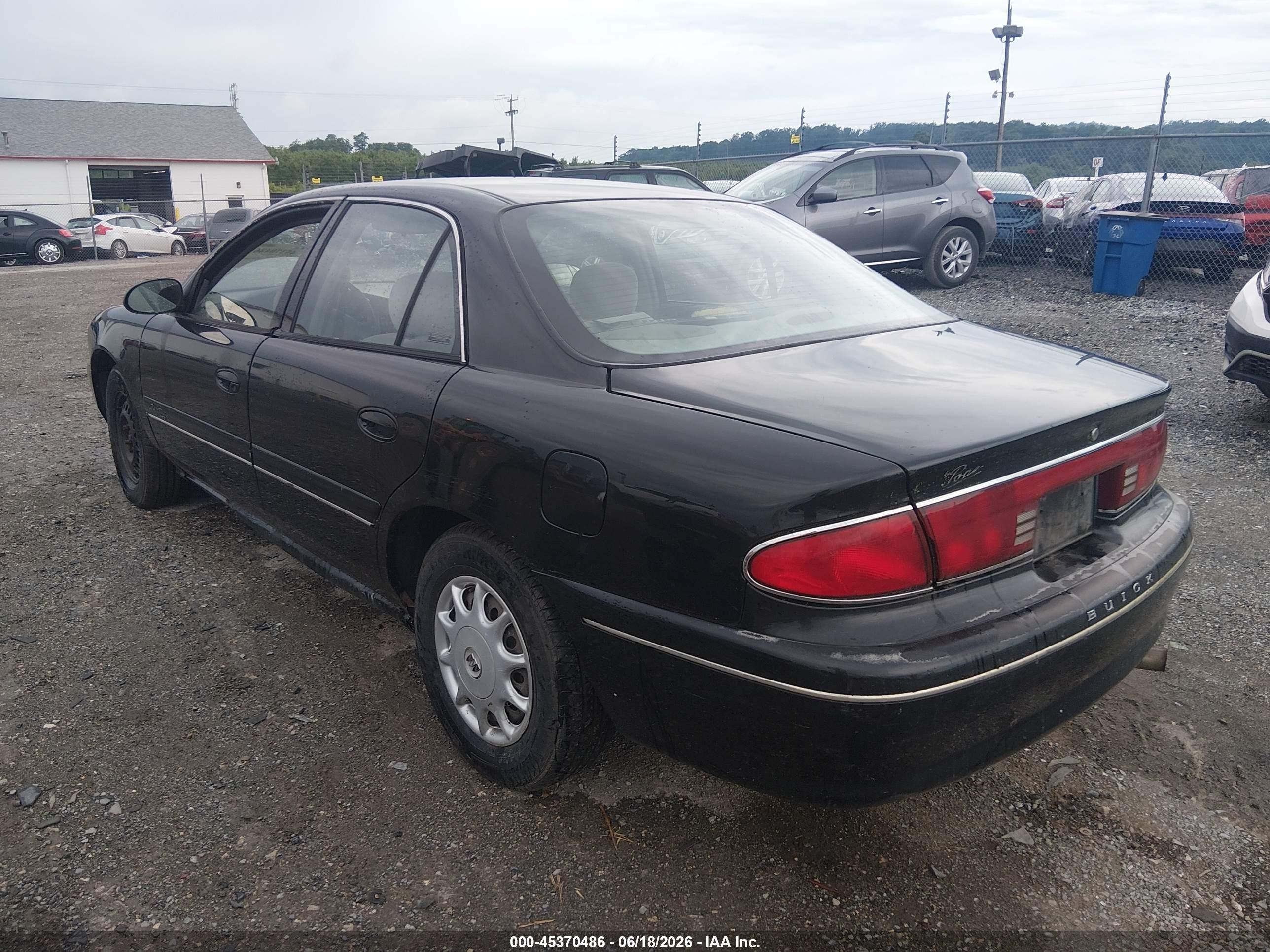 2001 Buick Century Custom Black vin: 2G4WS52J911294247