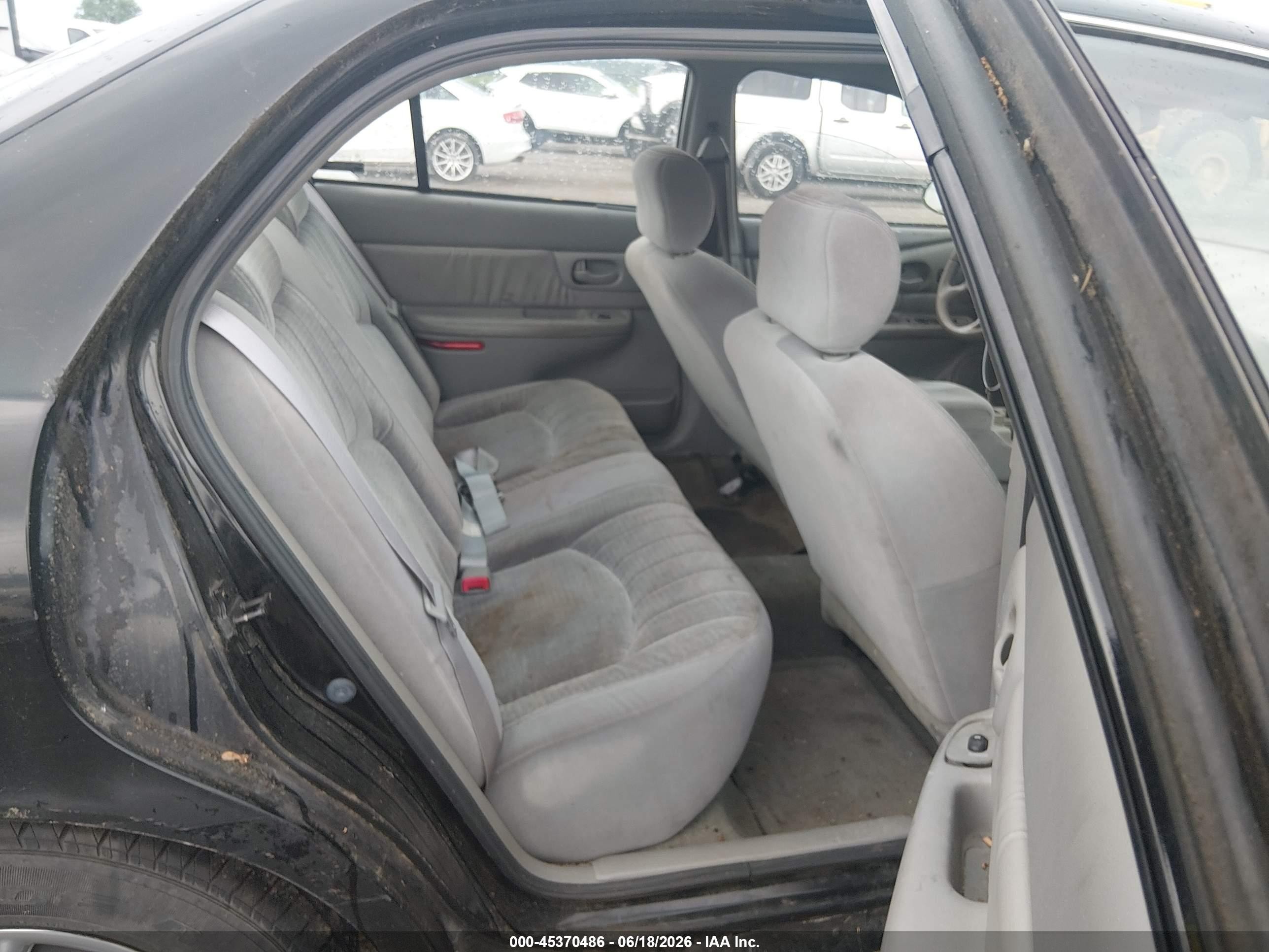 2001 Buick Century Custom Black vin: 2G4WS52J911294247