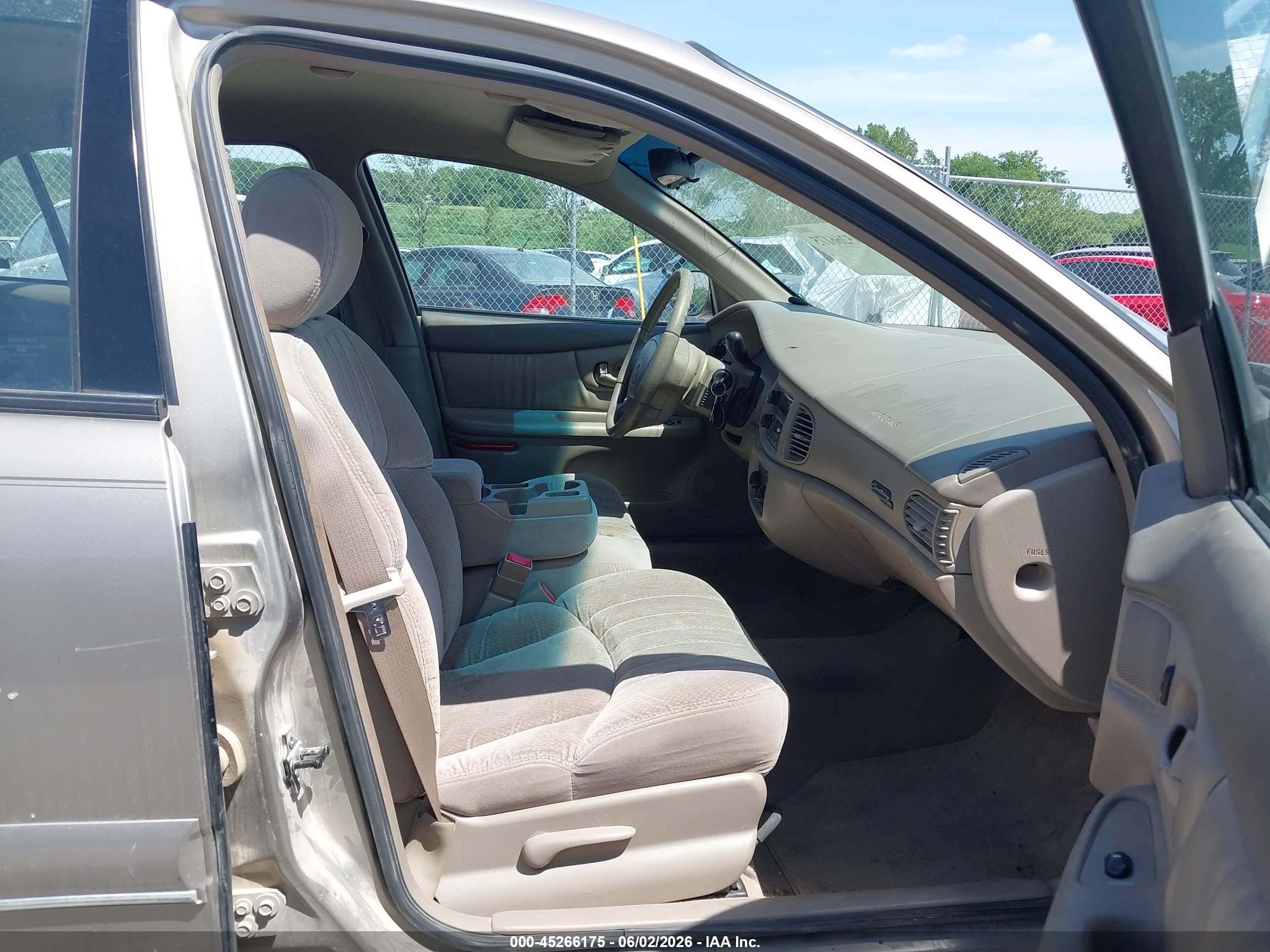 2001 Buick Century Custom Tan vin: 2G4WS52J911317848