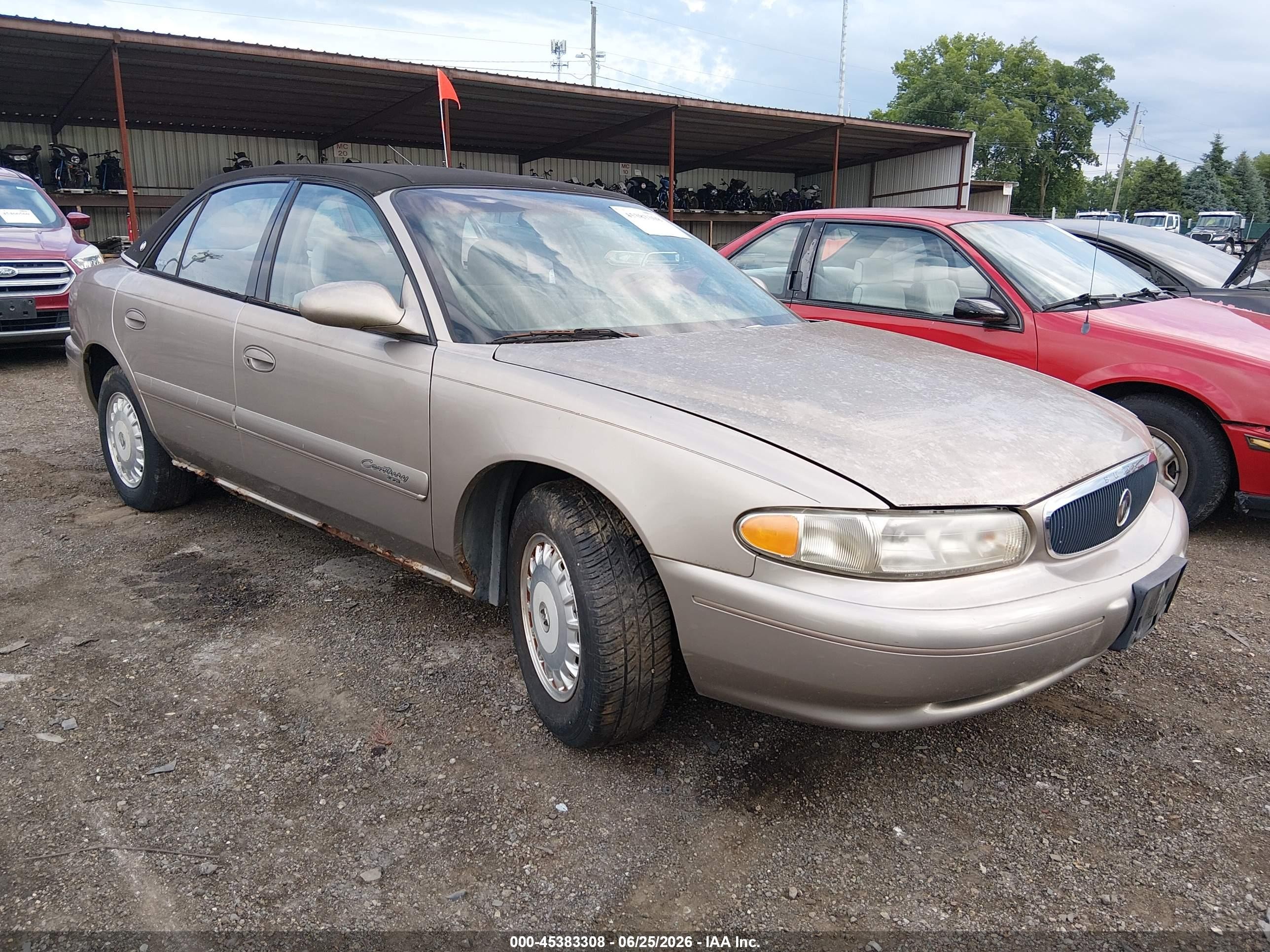 2002 Buick Century Custom Gold vin: 2G4WS52J921106523