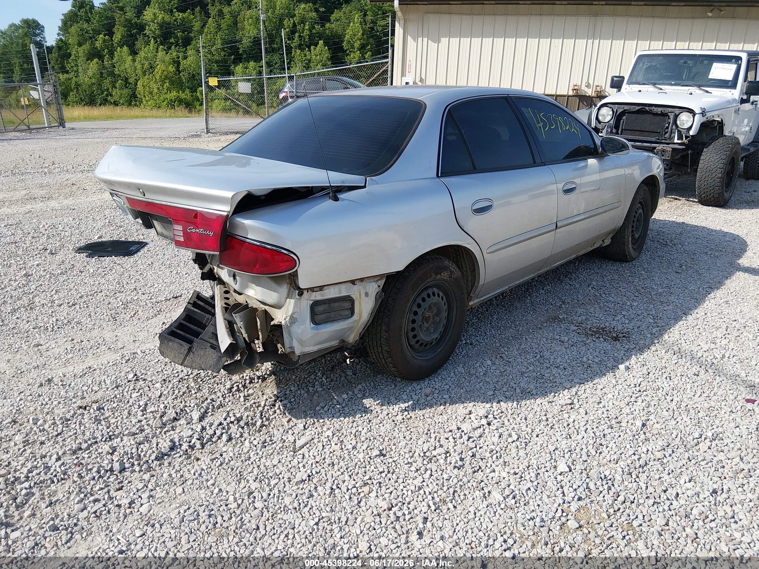 2004 Buick Century   Silver vin: 2G4WS52J941305557