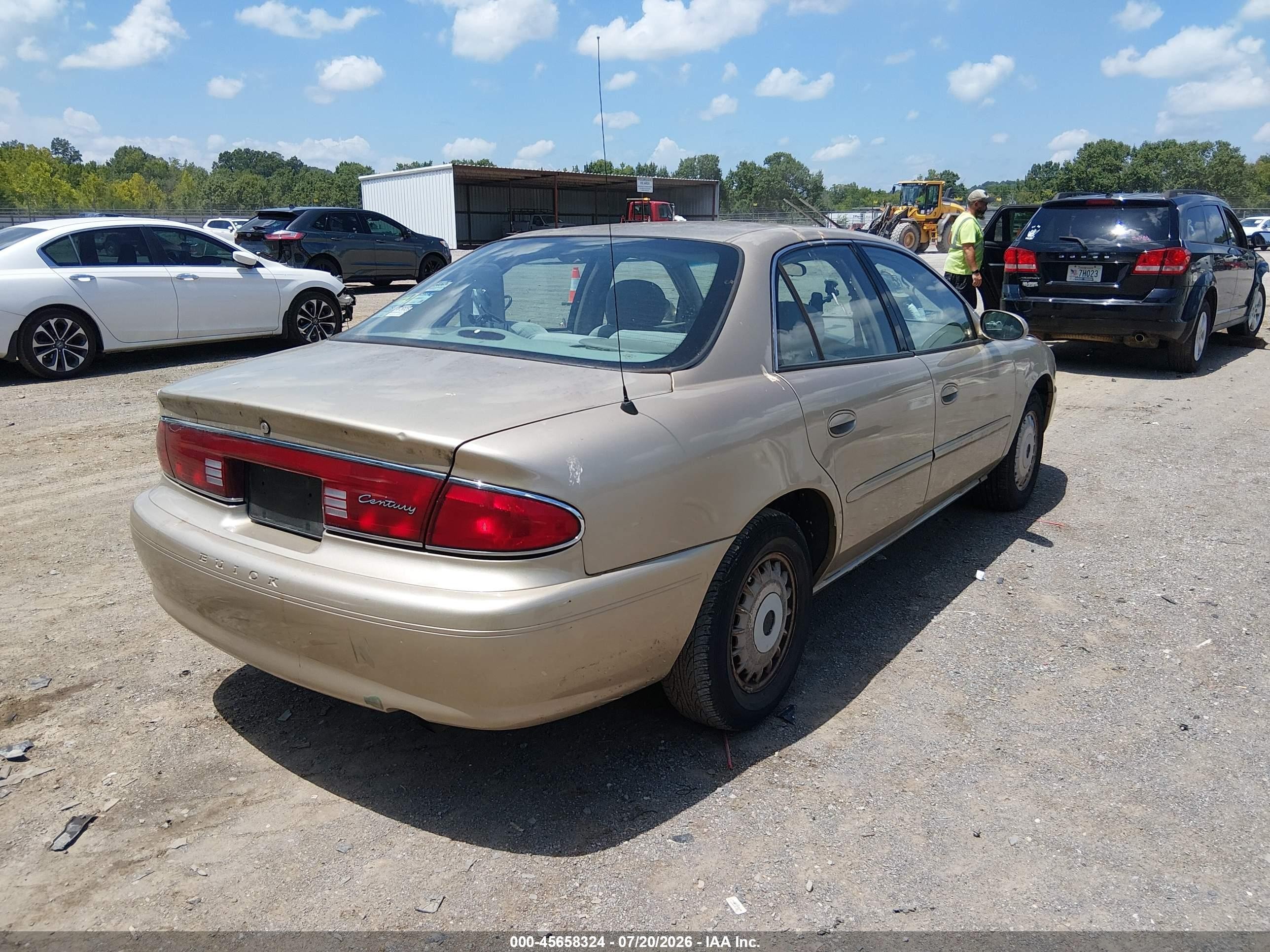 2005 Buick Century   Gold vin: 2G4WS52J951119471