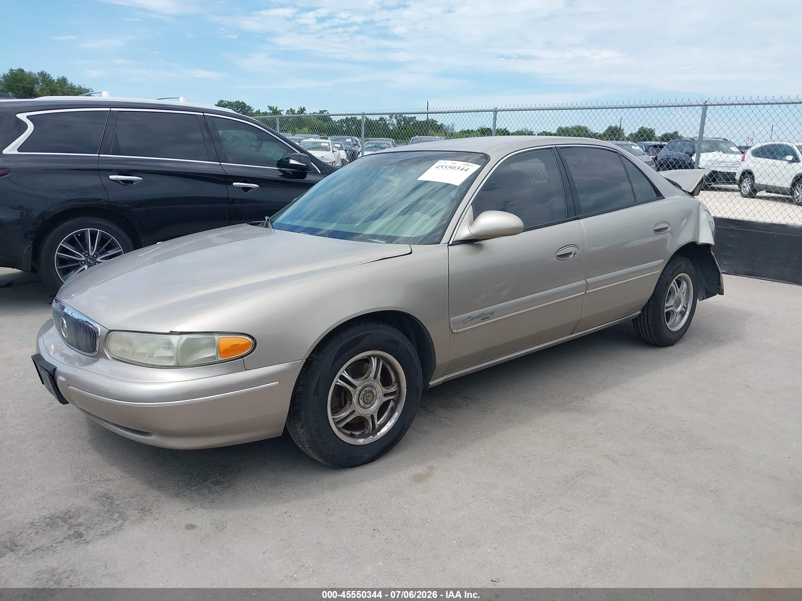 2001 Buick Century Custom Tan vin: 2G4WS52JX11133874