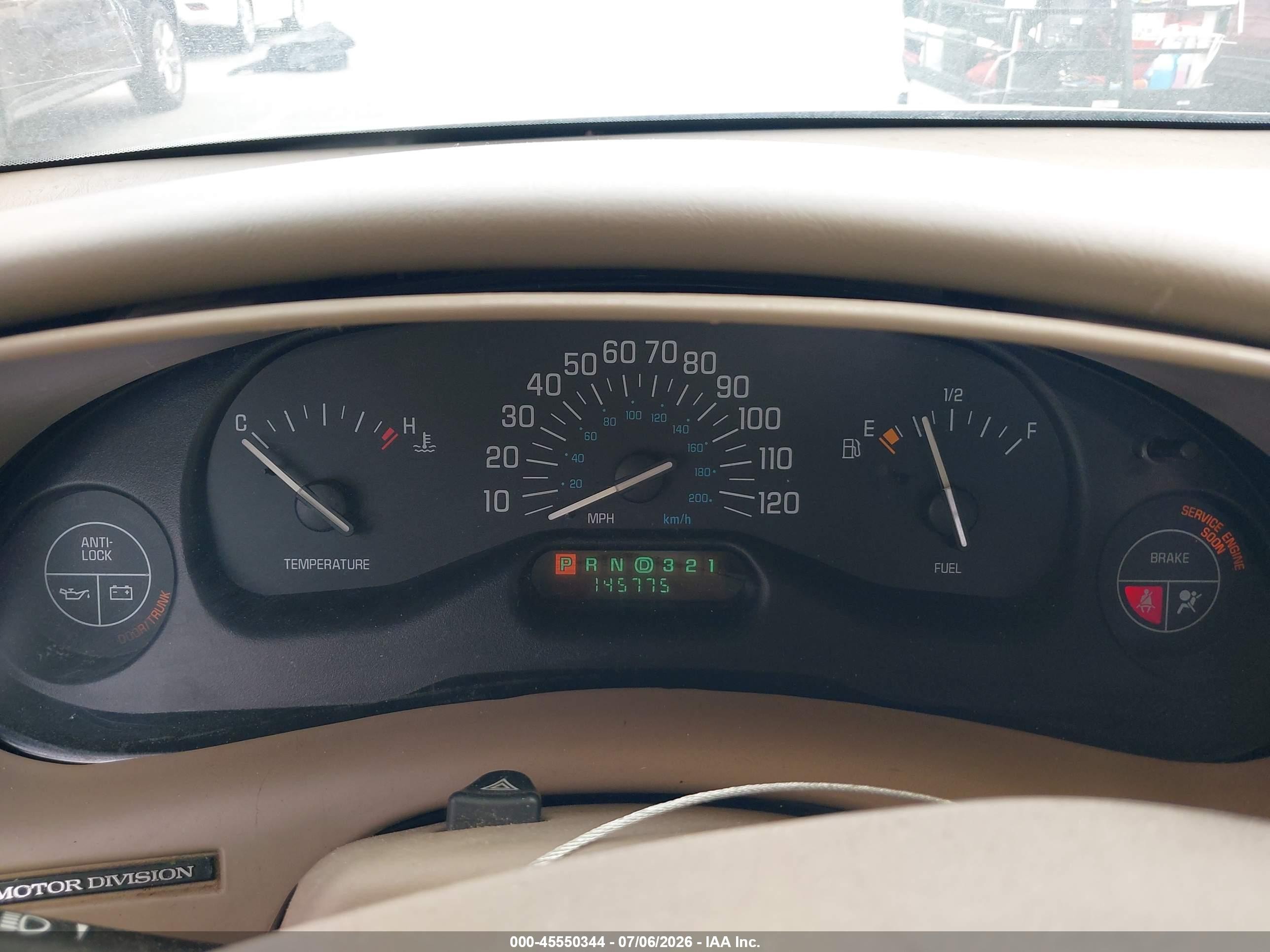 2001 Buick Century Custom Tan vin: 2G4WS52JX11133874