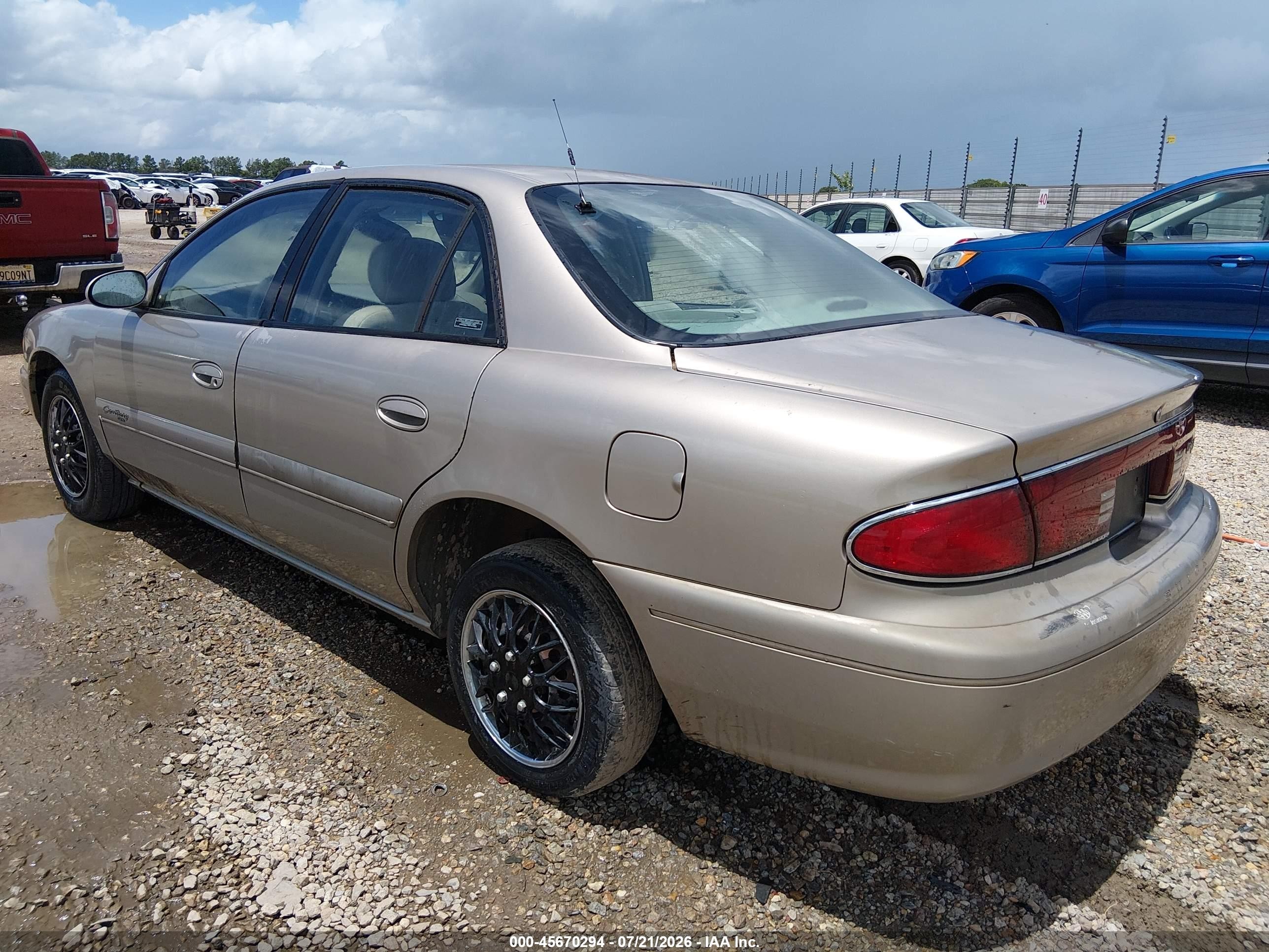 2001 Buick Century Custom Tan vin: 2G4WS52JX11165966