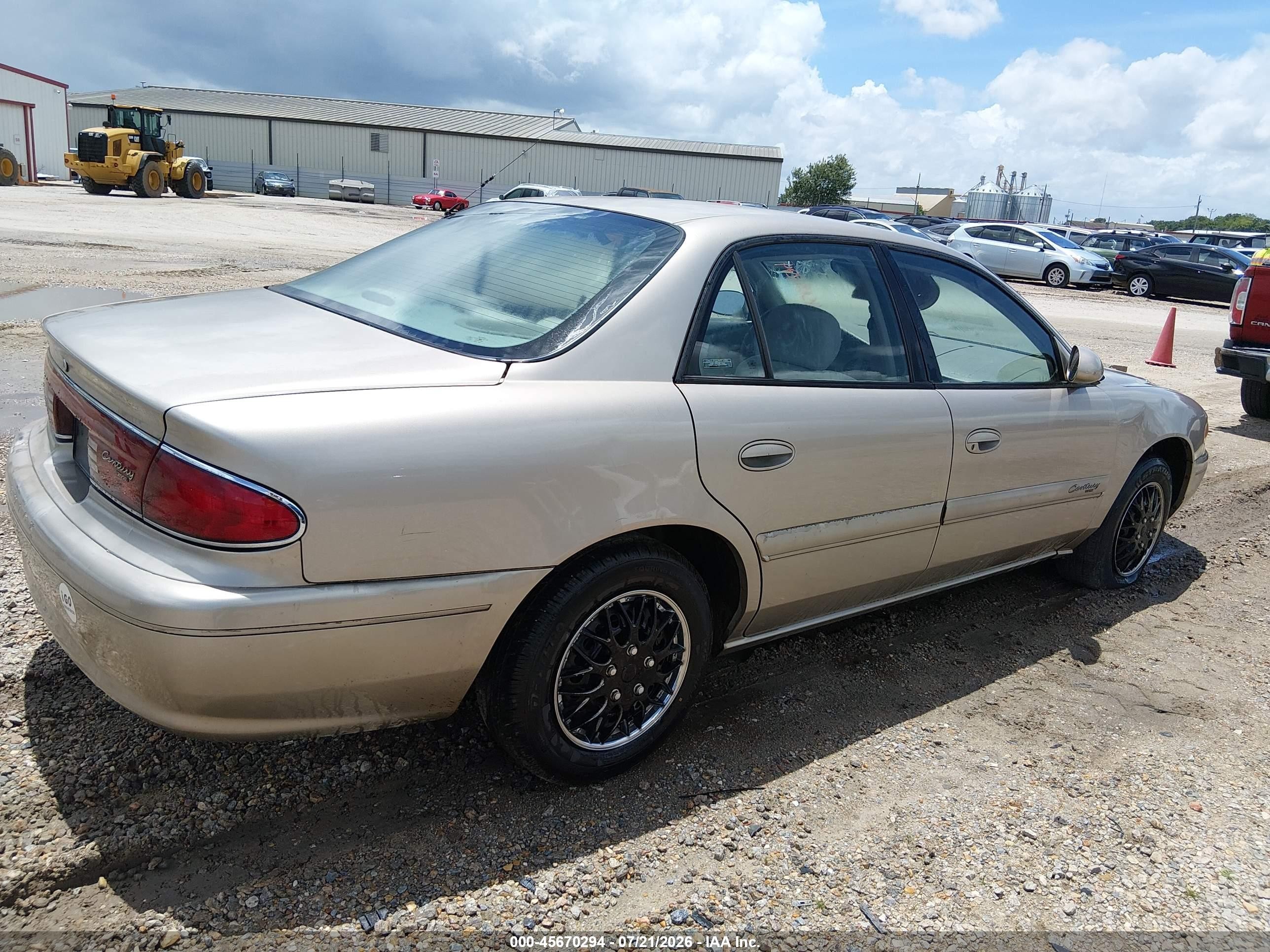 2001 Buick Century Custom Tan vin: 2G4WS52JX11165966