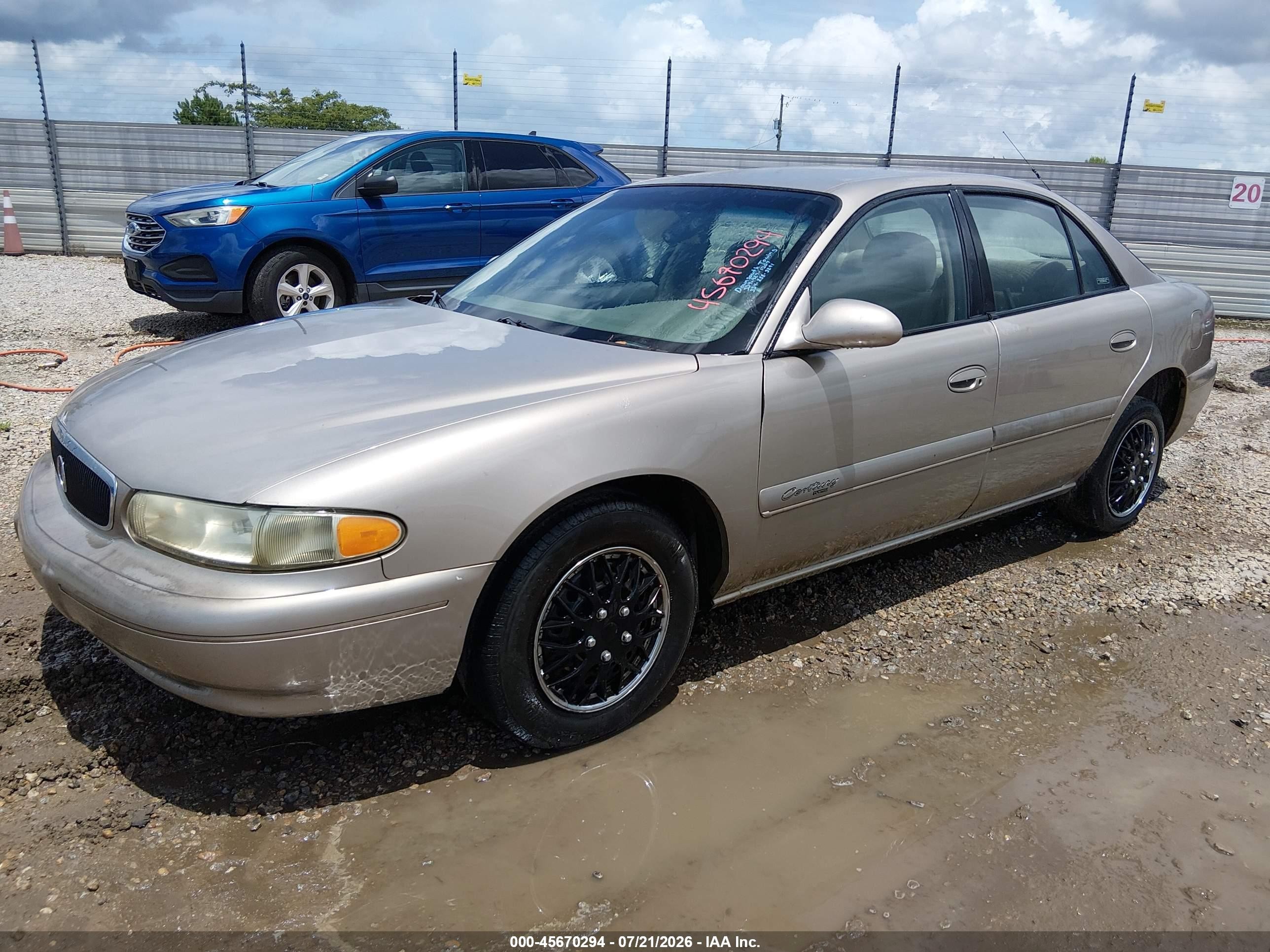2001 Buick Century Custom Tan vin: 2G4WS52JX11165966