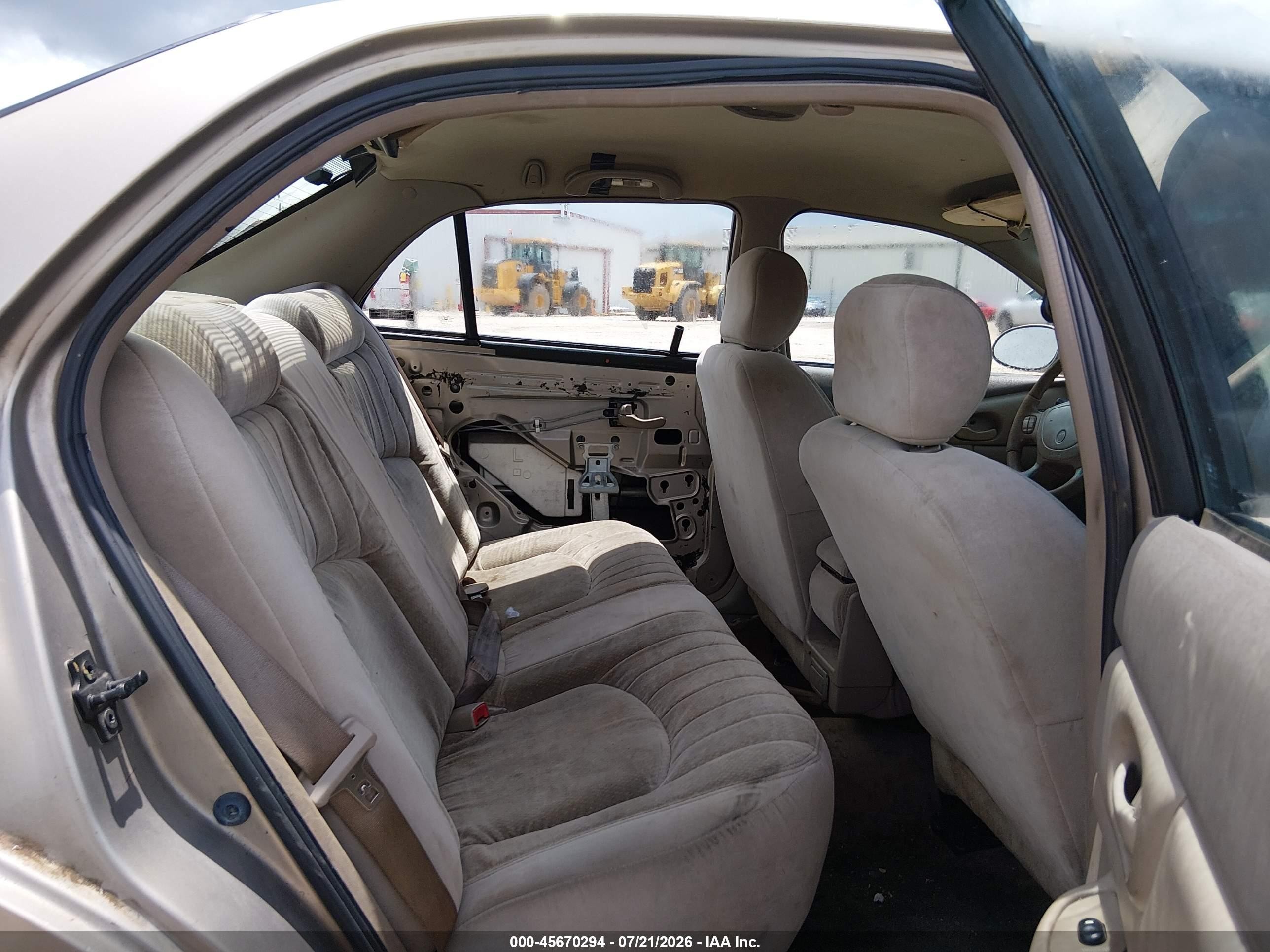 2001 Buick Century Custom Tan vin: 2G4WS52JX11165966