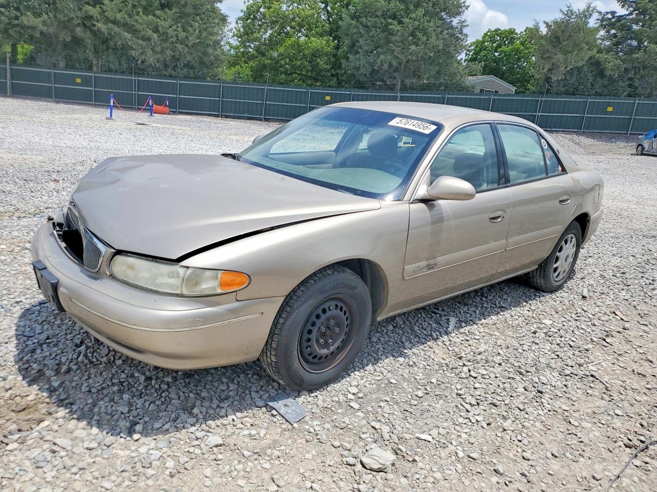 2001 Buick Century Custom Бежевый vin: 2G4WS52JX11305952