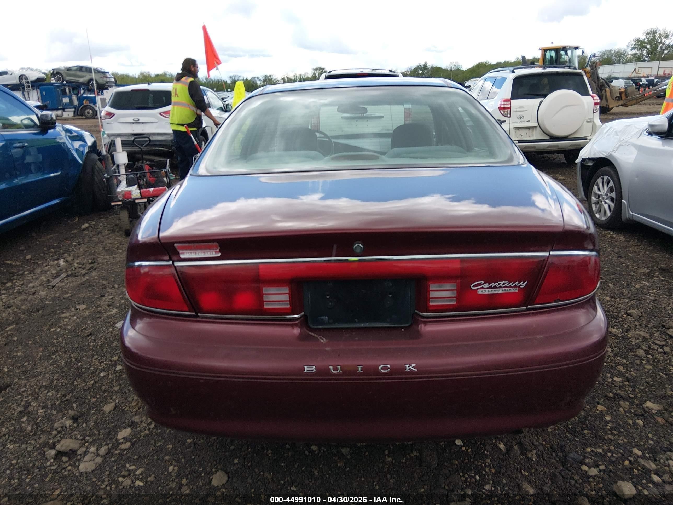 2002 Buick Century Custom Red vin: 2G4WS52JX21258021