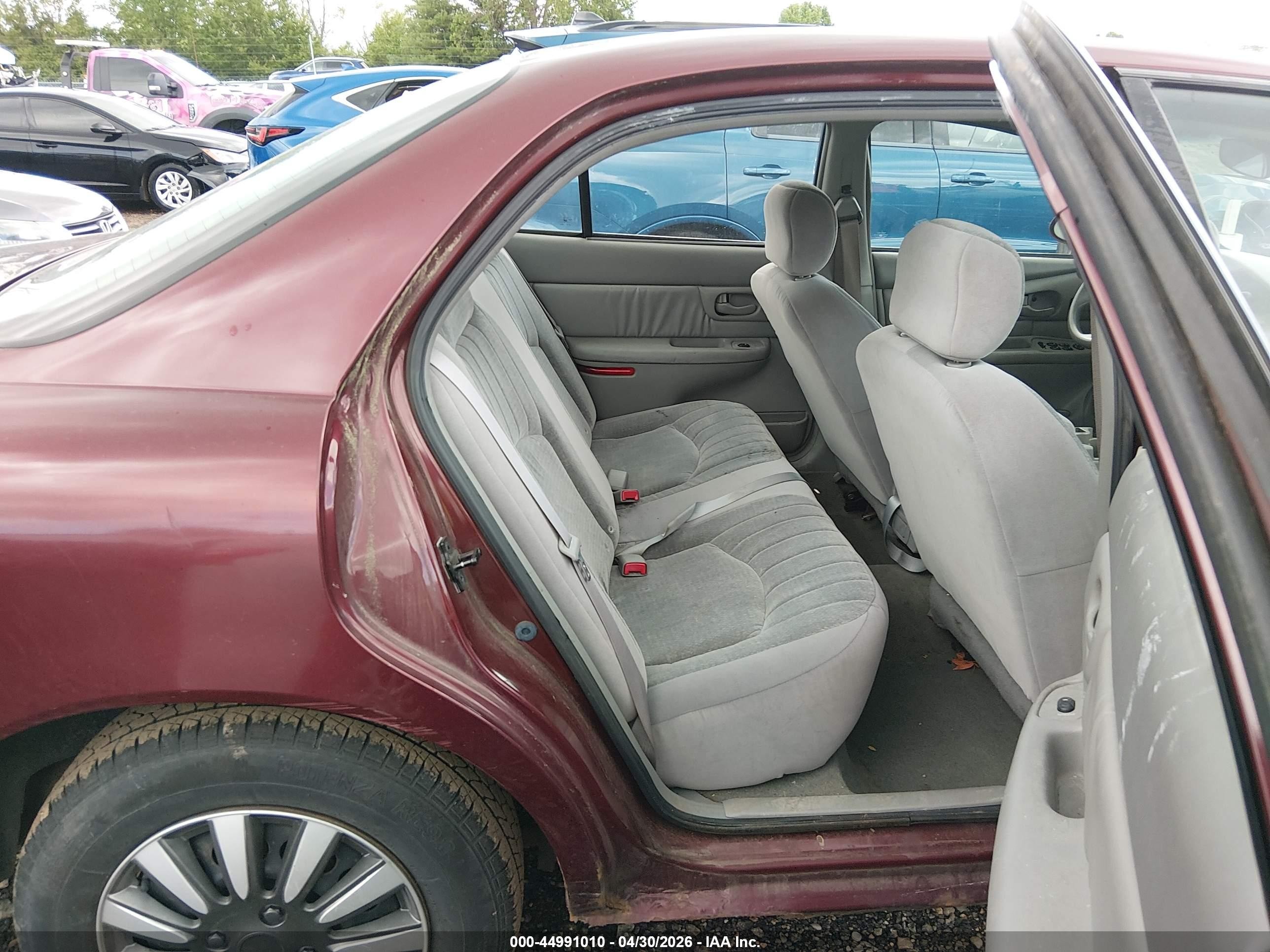 2002 Buick Century Custom Red vin: 2G4WS52JX21258021