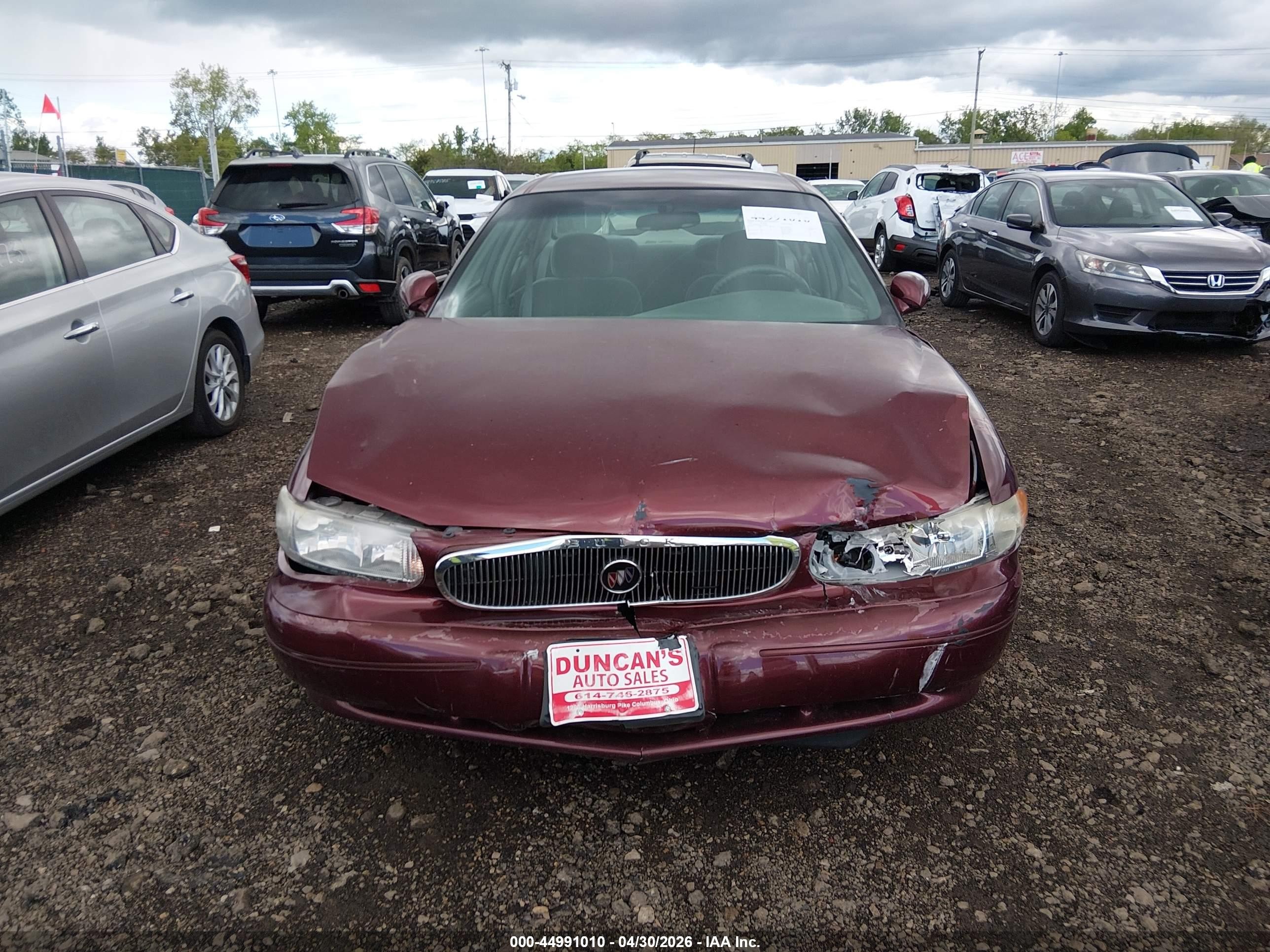 2002 Buick Century Custom Red vin: 2G4WS52JX21258021