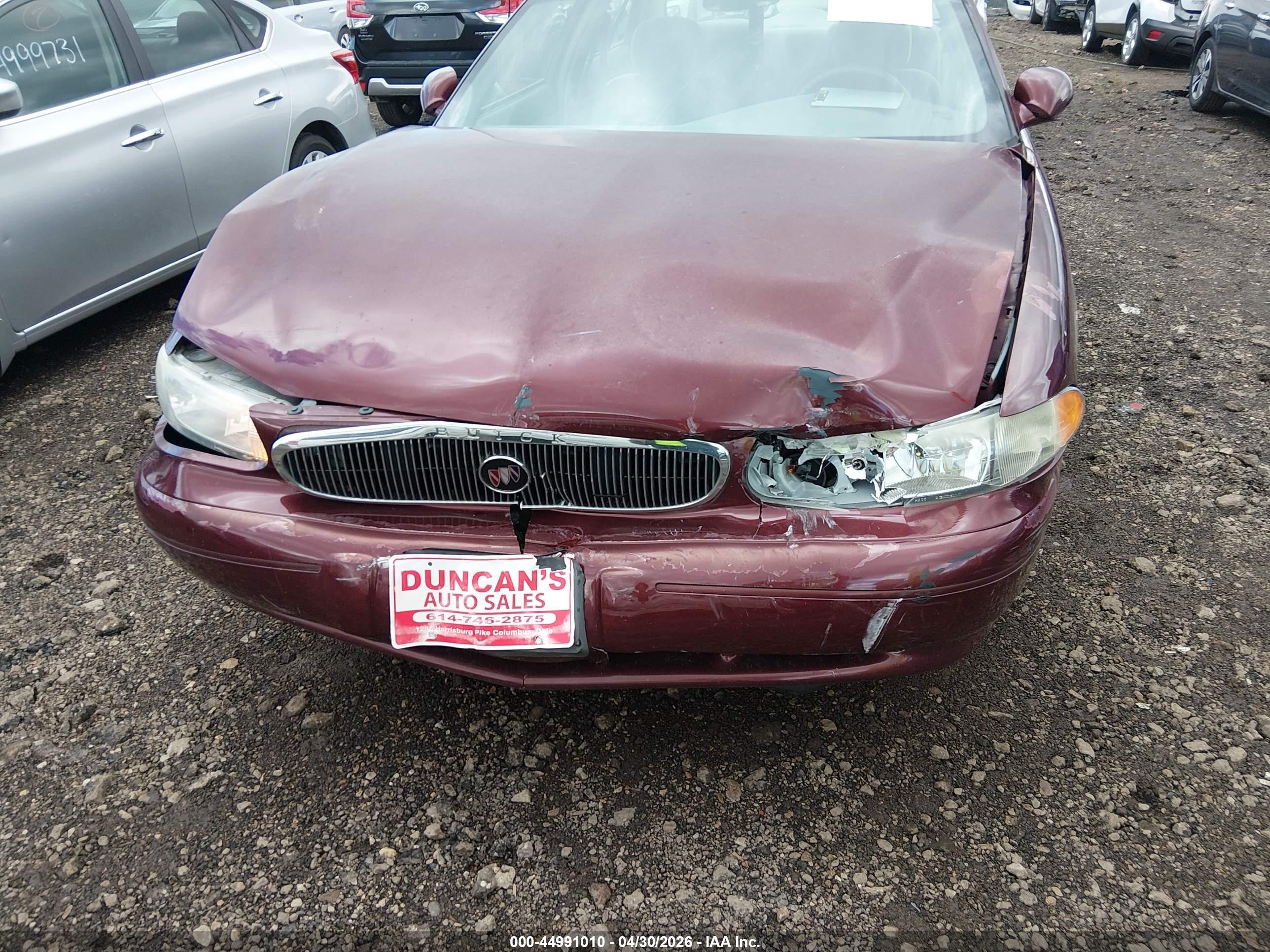 2002 Buick Century Custom Red vin: 2G4WS52JX21258021