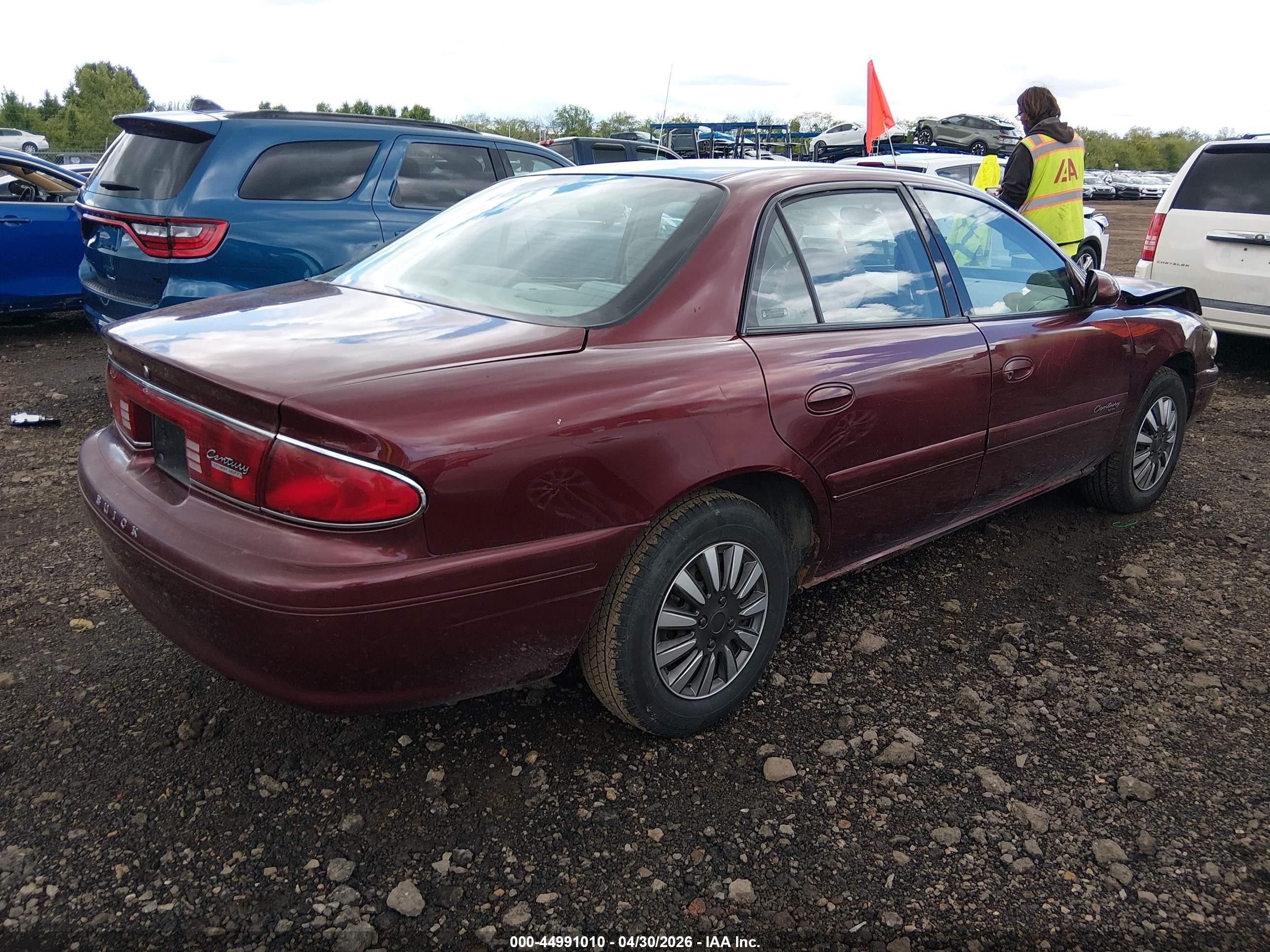 2002 Buick Century Custom Red vin: 2G4WS52JX21258021