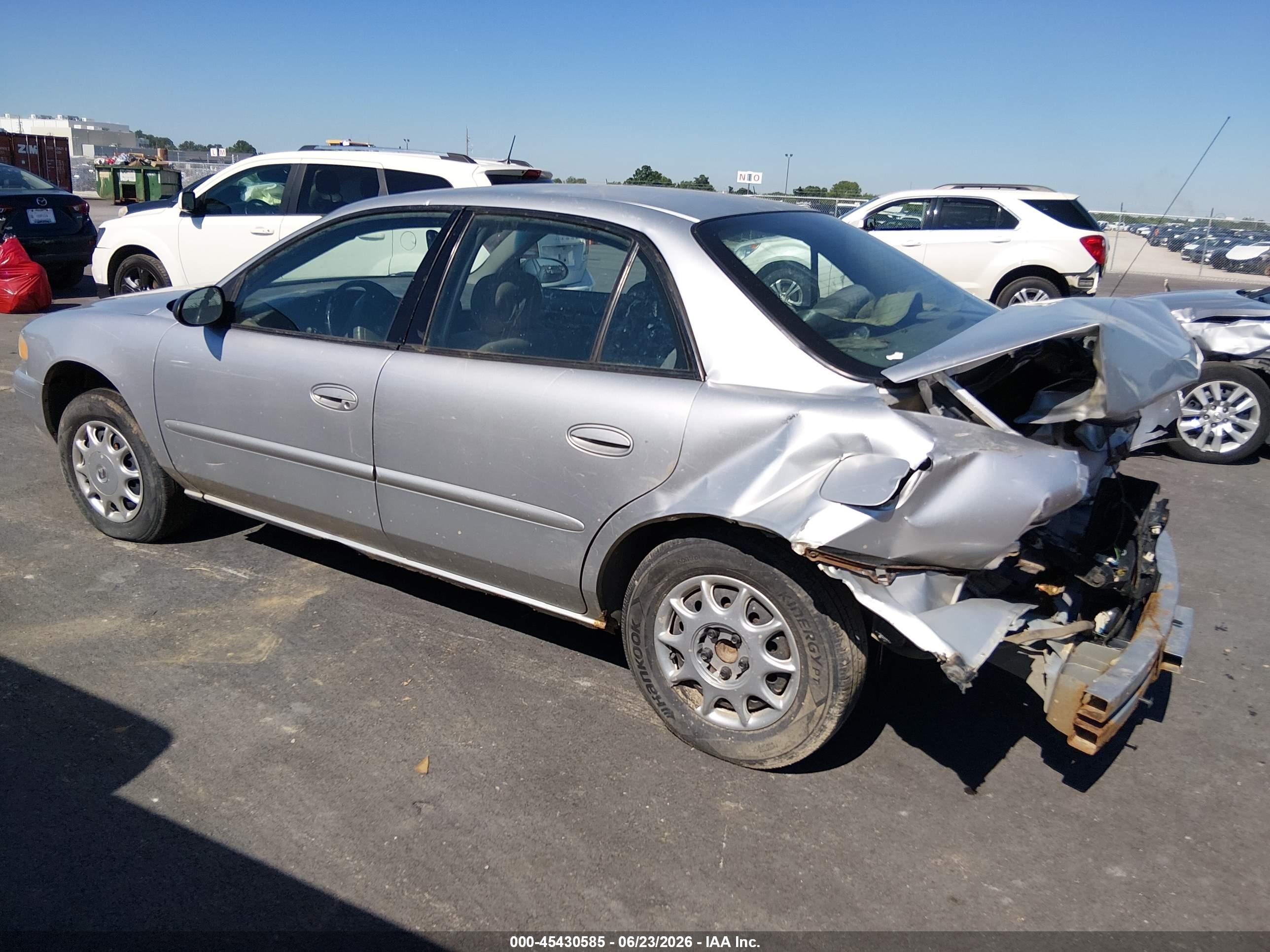 2003 Buick Century Custom Silver vin: 2G4WS52JX31182396